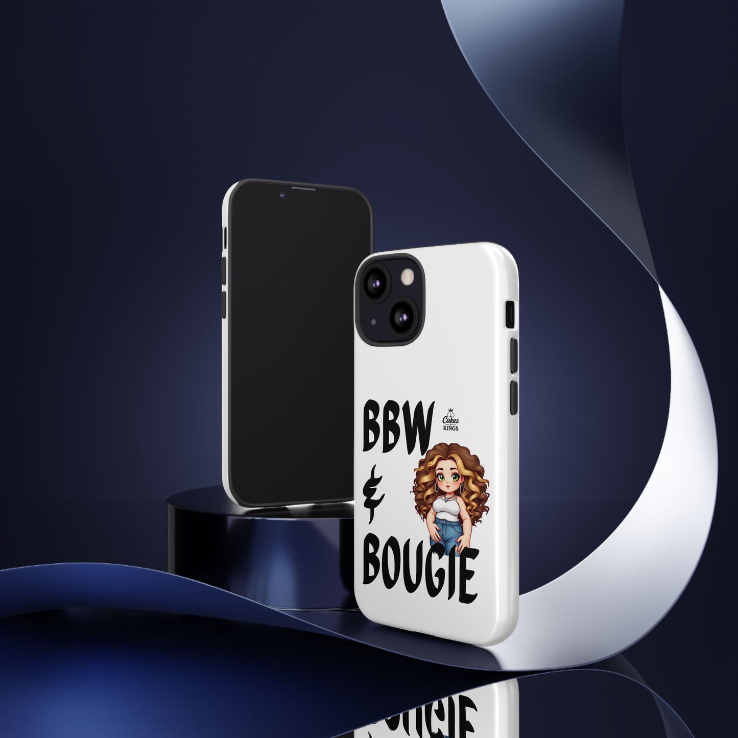 BBW & Bougie Phone Case, Cute Phone Cover for Plus Size Empowerment, Fun Gift for Friends, Motivational Case for Holidays