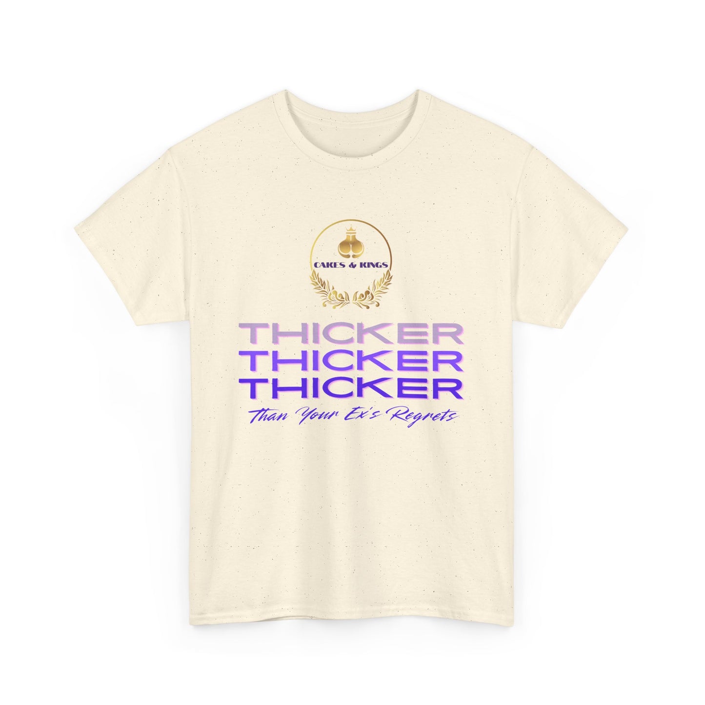 Thicker Than Your Ex T-Shirt, Unisex Heavy Cotton Tee, Funny Graphic Tee, Casual Wear, Gifts for Friends, Birthday Gift, Humor Apparel