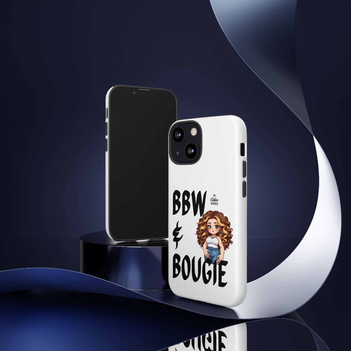BBW & Bougie Phone Case, Cute Phone Cover for Plus Size Empowerment, Fun Gift for Friends, Motivational Case for Holidays
