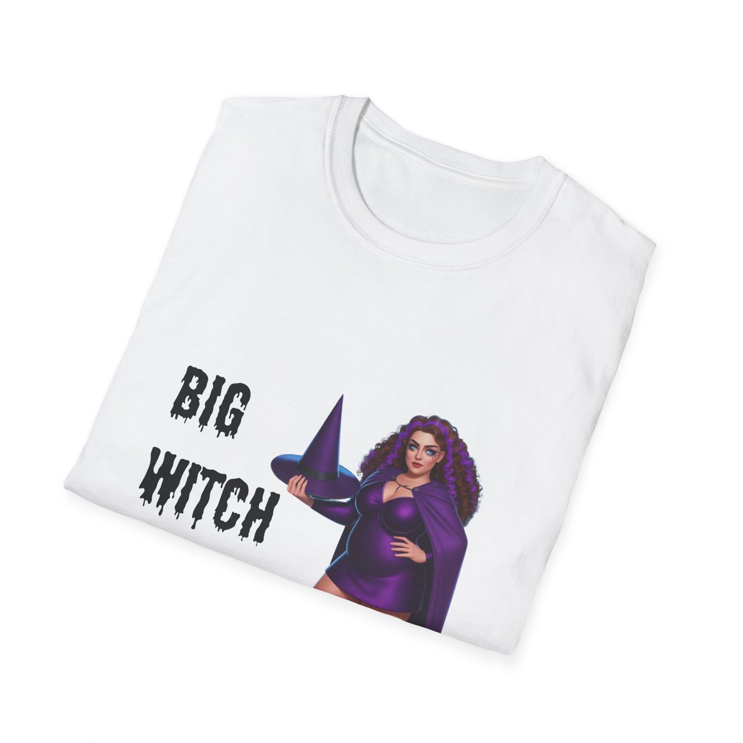 Big Witch Energy Unisex Softstyle T-Shirt, Witchy Tee, Halloween Shirt, Gift for Witches, Cozy Graphic Tee, Empowering Casual Wear