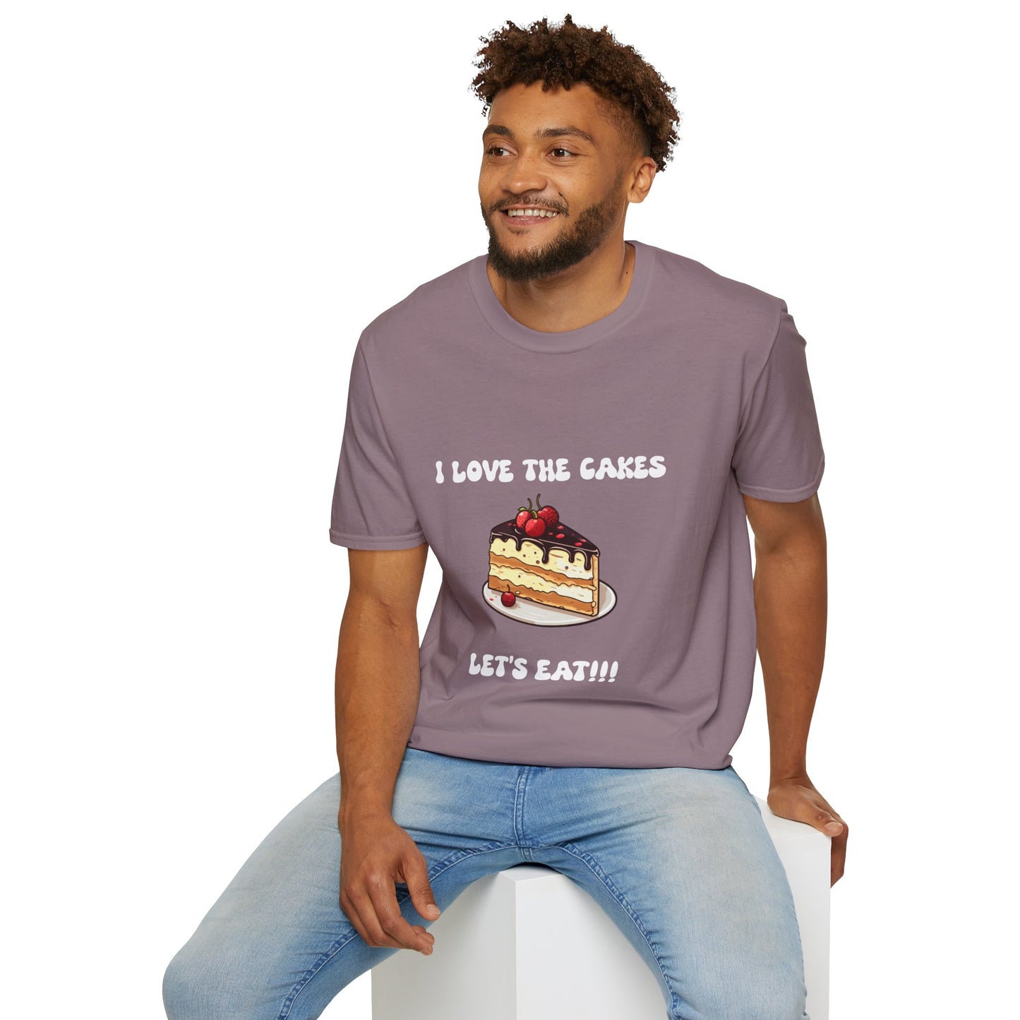 Cake Lovers' Unisex T-Shirt, I Love the Cakes Tee, Dessert Lover Gift, Birthday Celebration Apparel, Gift for Foodies, Sweet Treats Shirt