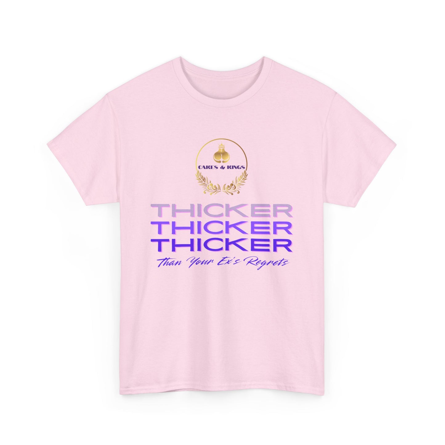 Thicker Than Your Ex T-Shirt, Unisex Heavy Cotton Tee, Funny Graphic Tee, Casual Wear, Gifts for Friends, Birthday Gift, Humor Apparel