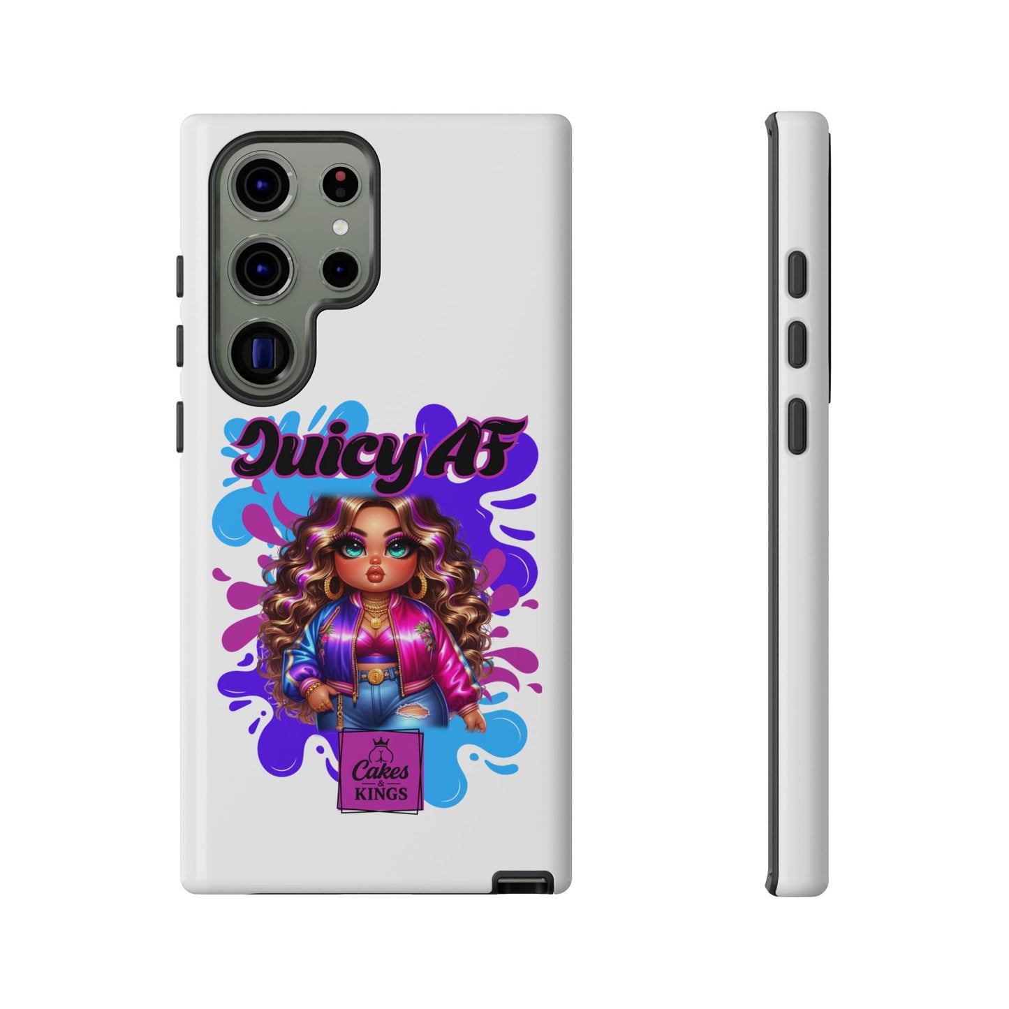Juicy AF Phone Case, Trendy Phone Cover, Stylish Smartphone Accessory, Unique Gift for Her, Fun Pop Art Case