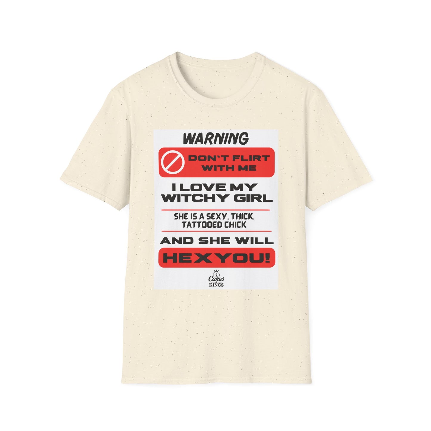 Warning Witchy Girl T-Shirt | Unisex Softstyle Tee, Funny Graphic T-Shirt, Halloween Apparel, Gift for Him, Unique Statement Shirt