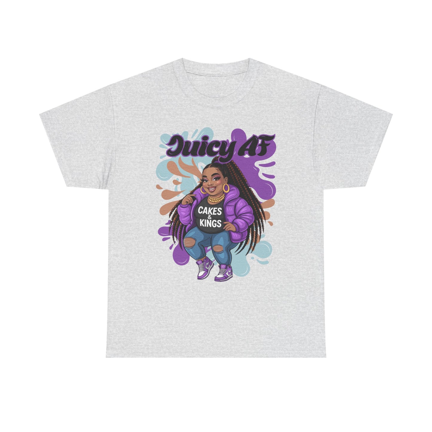 Juicy AS Heavy Cotton Tee, Funny Graphic Tee, plus-size shirt, casual wear, unique gift, trendy apparel