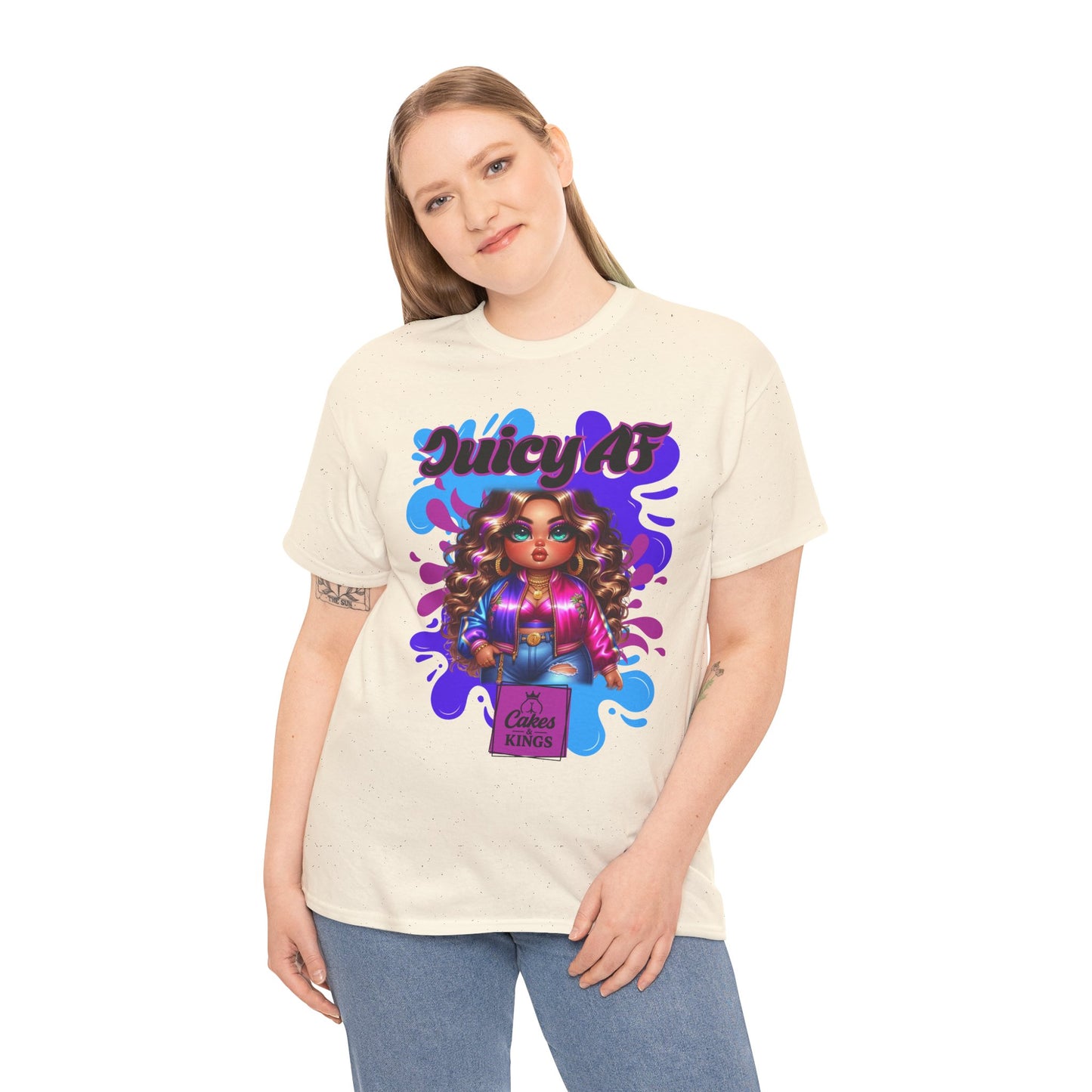 Juicy AF Graphic Tee, Fun Unisex T-Shirt for Everyday Wear, Gifts for Friends, Birthday Celebration, Fashion Statement, Streetwear Style