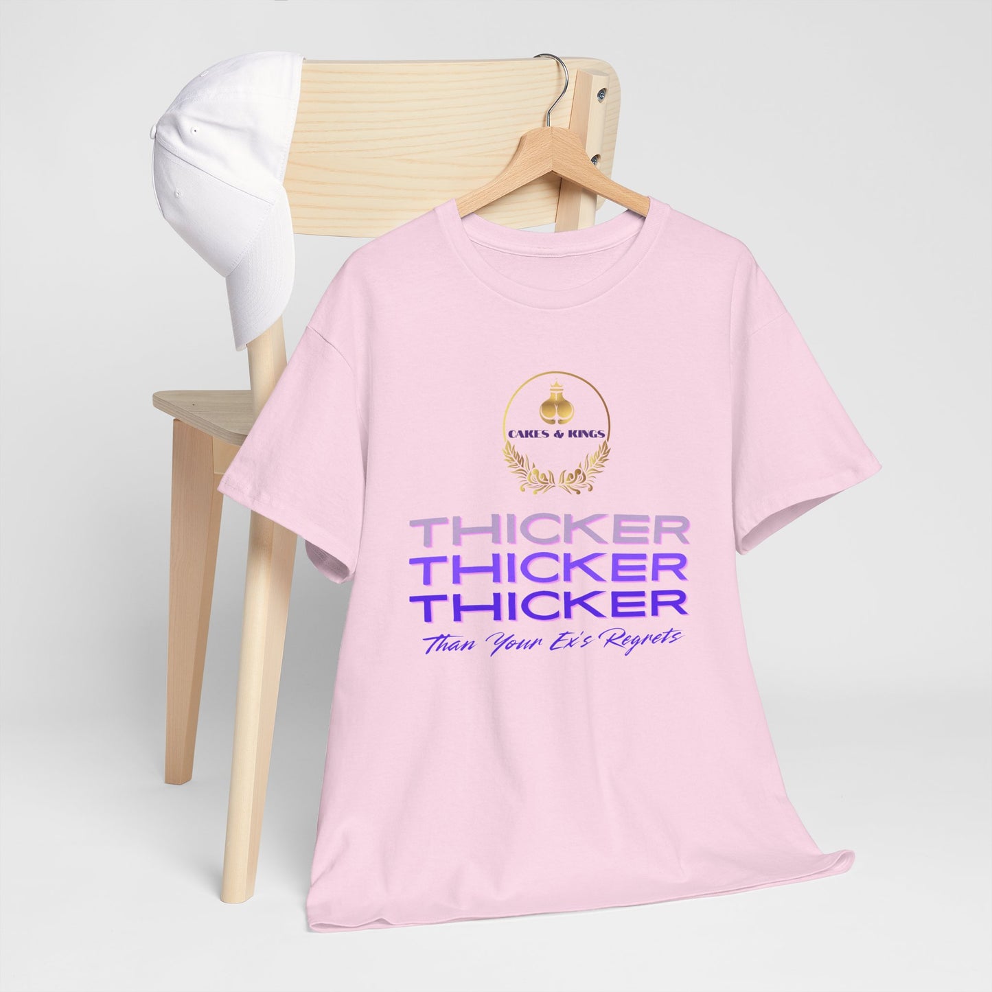 Thicker Than Your Ex T-Shirt, Unisex Heavy Cotton Tee, Funny Graphic Tee, Casual Wear, Gifts for Friends, Birthday Gift, Humor Apparel