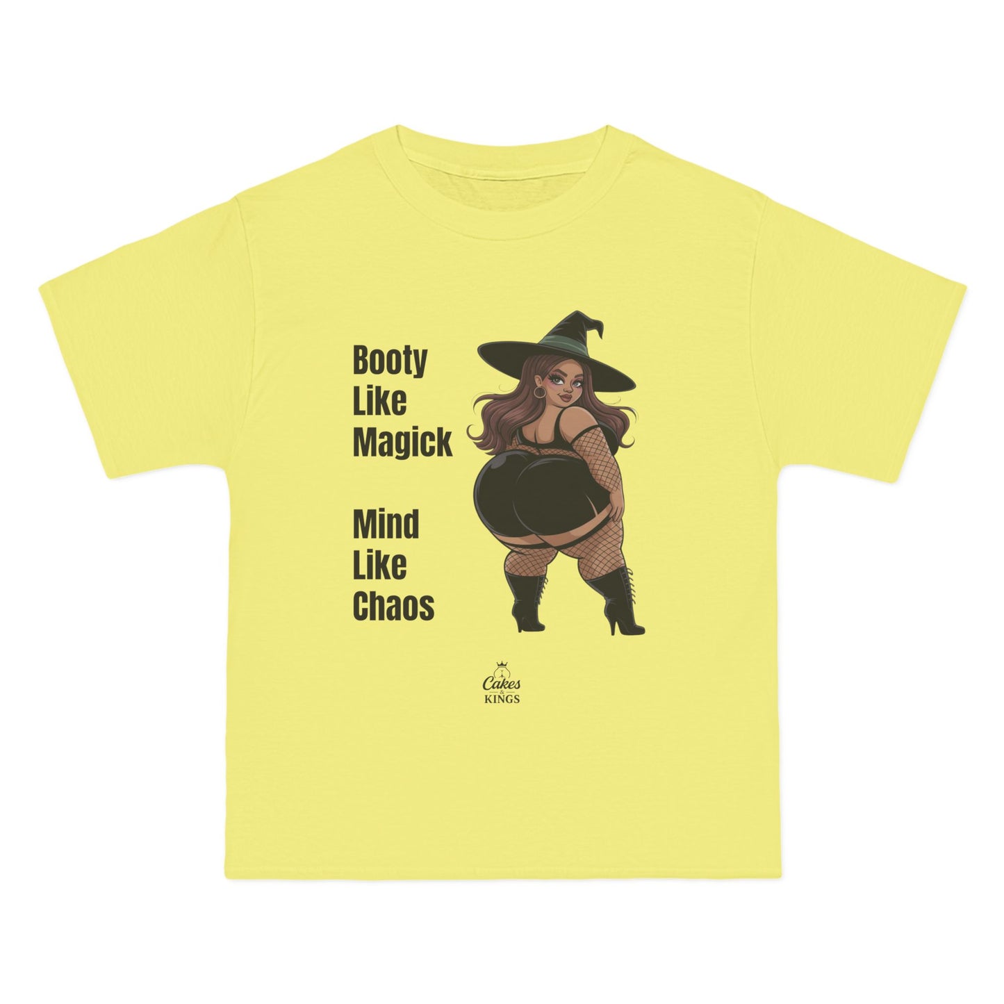 Witchy Graphic Tee, Booty Like Magick T-Shirt, Plus Size Casual Top, Halloween Apparel, Witchy Gift, Magical Humor Shirt