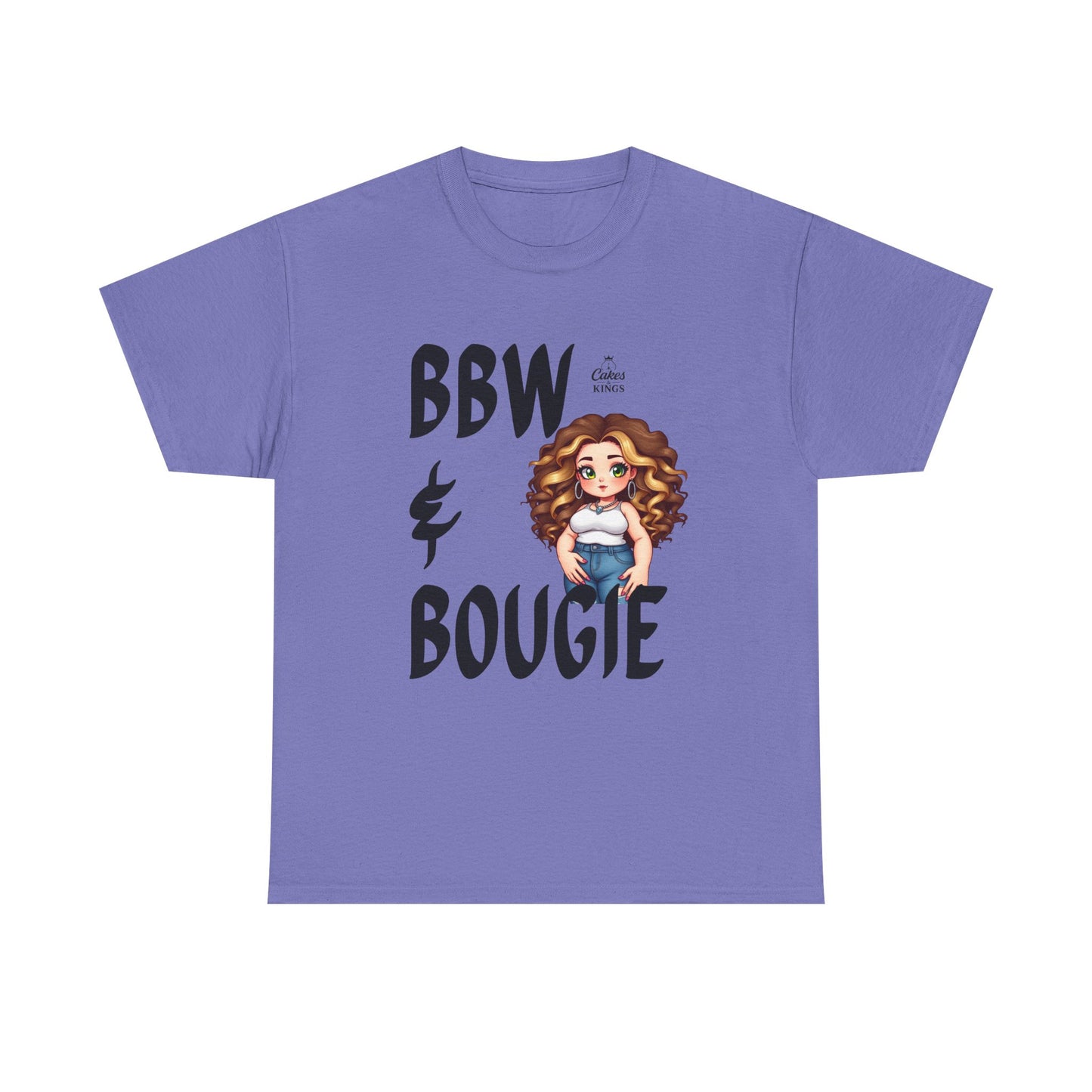 Chic BBW & Bougie Tee | Unisex Heavy Cotton Shirt, Plus-Size Fashion, Trendy Streetwear, Gift for Her, Casual Everyday Wear