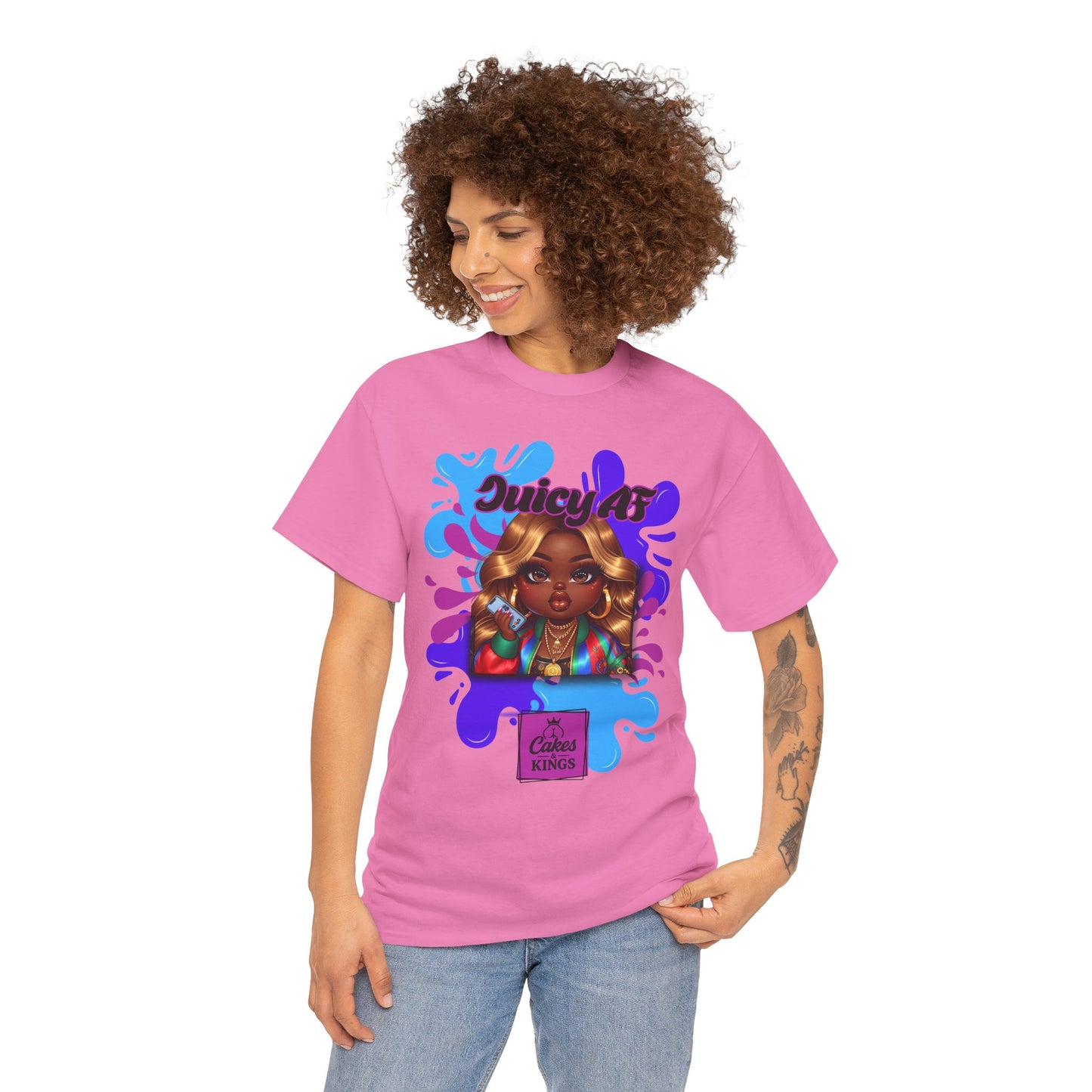 Juicy AF Graphic Tee - Bold Fashion Statement, Unisex T-Shirt, Trendy Casual Wear, Gift for Friends, Summer Style