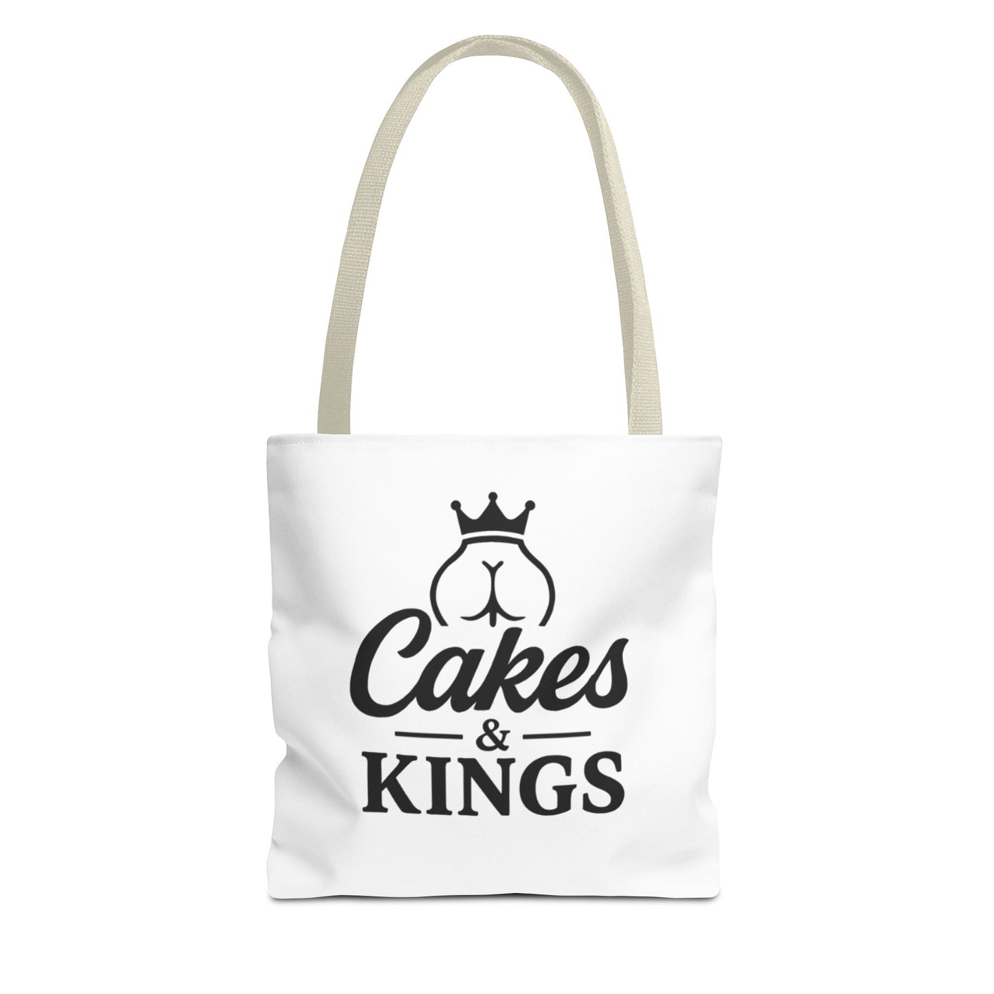 Cakes & Kings Tote Bag, Stylish Reusable Bag, Gift for Bakers, Travel Tote, Eco-Friendly Shopping Bag, Fun Kitchen Accessory