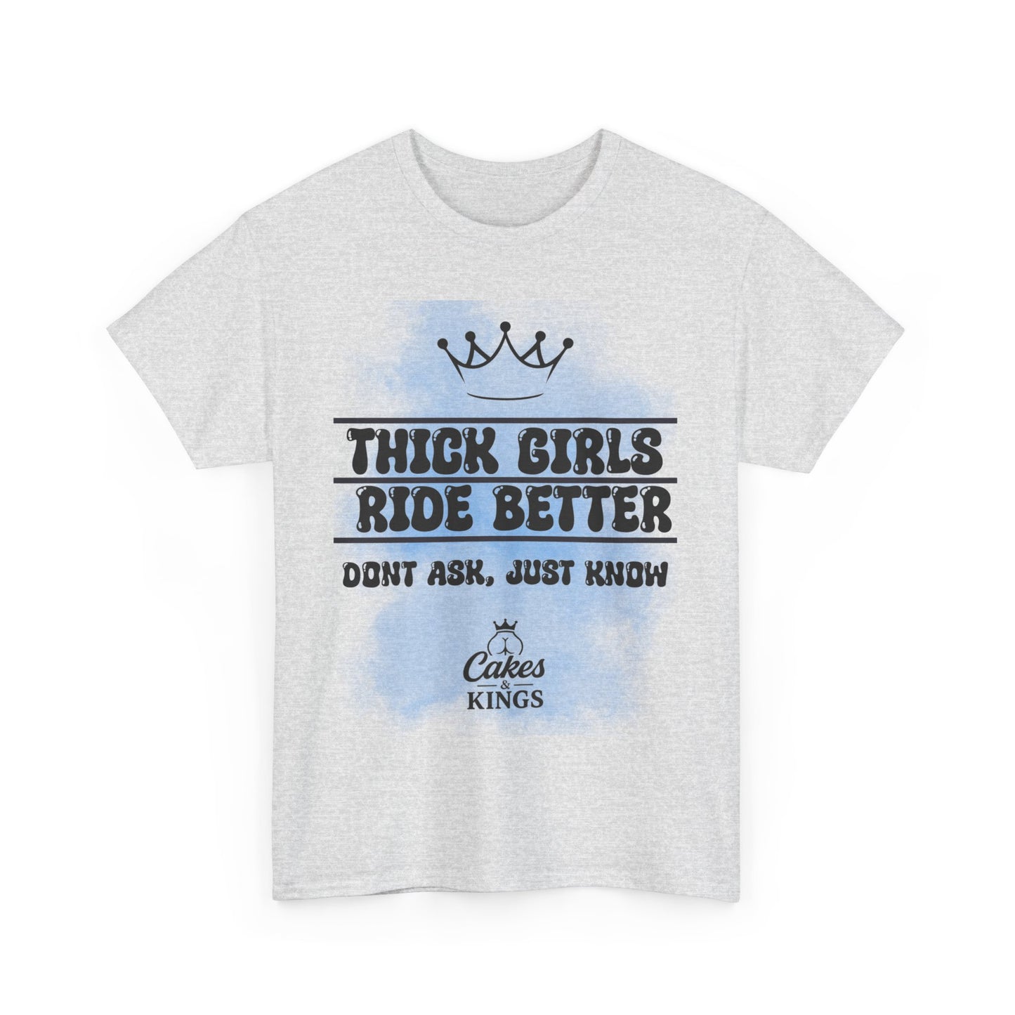 Thick Girls Ride Better Tee | Unisex Cotton Shirt, Funny Graphic Tee, Gift for Her, Casual Wear, Plus Size Fashion, Birthday Gift