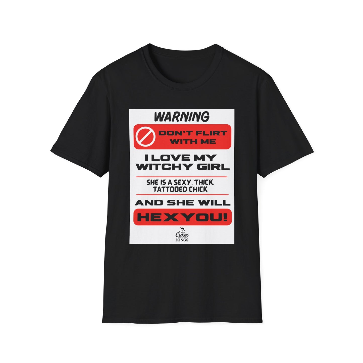 Warning Witchy Girl T-Shirt | Unisex Softstyle Tee, Funny Graphic T-Shirt, Halloween Apparel, Gift for Him, Unique Statement Shirt