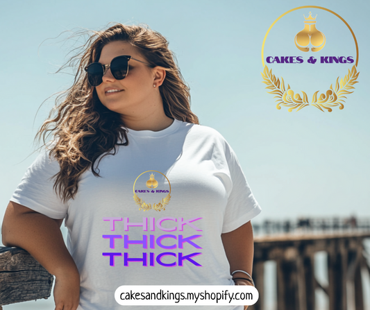 Thick Vibes Unisex Tee for Bold Statements, Casual Wear, Gift for Friends, Birthday Celebrations, Streetwear Style