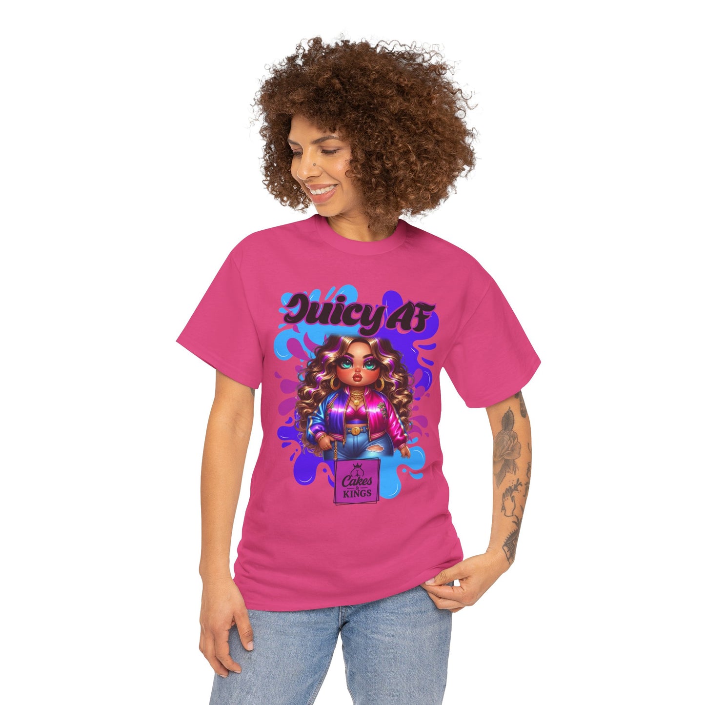 Juicy AF Graphic Tee, Fun Unisex T-Shirt for Everyday Wear, Gifts for Friends, Birthday Celebration, Fashion Statement, Streetwear Style