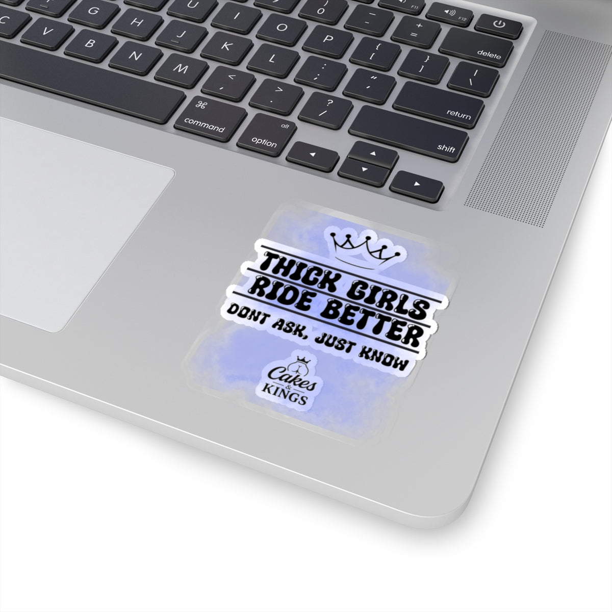 Thick Girls Ride Better Kiss-Cut Stickers, Fun Stickers, Laptop Decor, Gift Ideas, Body Positivity, Cool Accessories