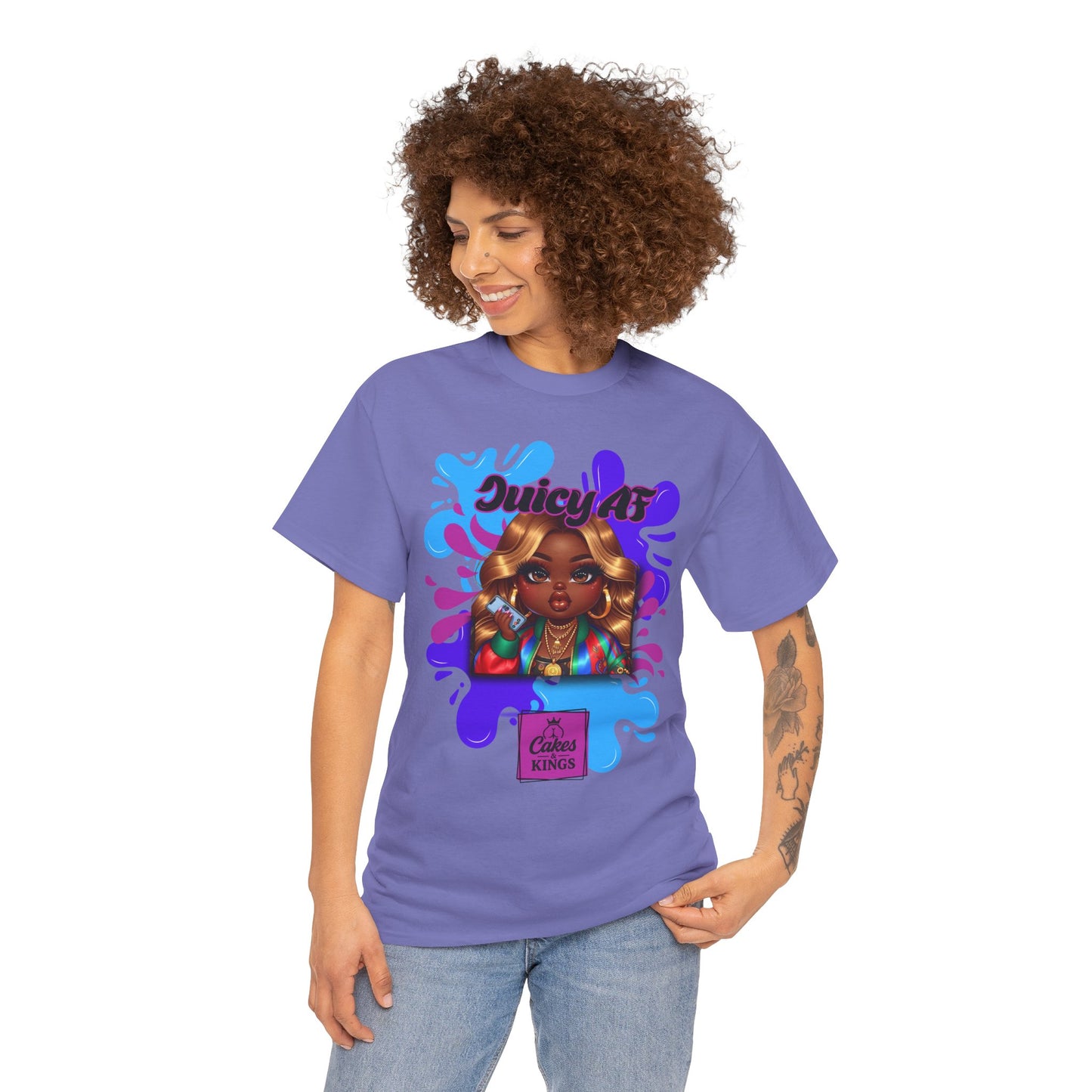 Juicy AF Graphic Tee - Bold Fashion Statement, Unisex T-Shirt, Trendy Casual Wear, Gift for Friends, Summer Style