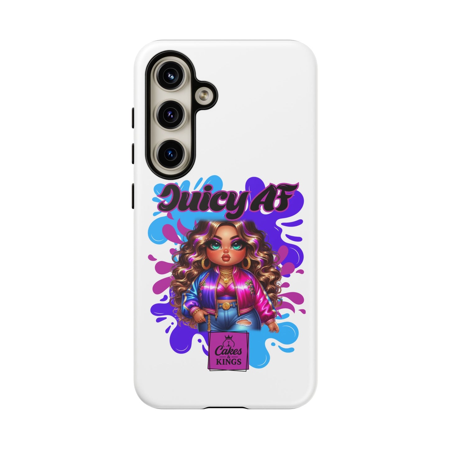 Juicy AF Phone Case, Trendy Phone Cover, Stylish Smartphone Accessory, Unique Gift for Her, Fun Pop Art Case