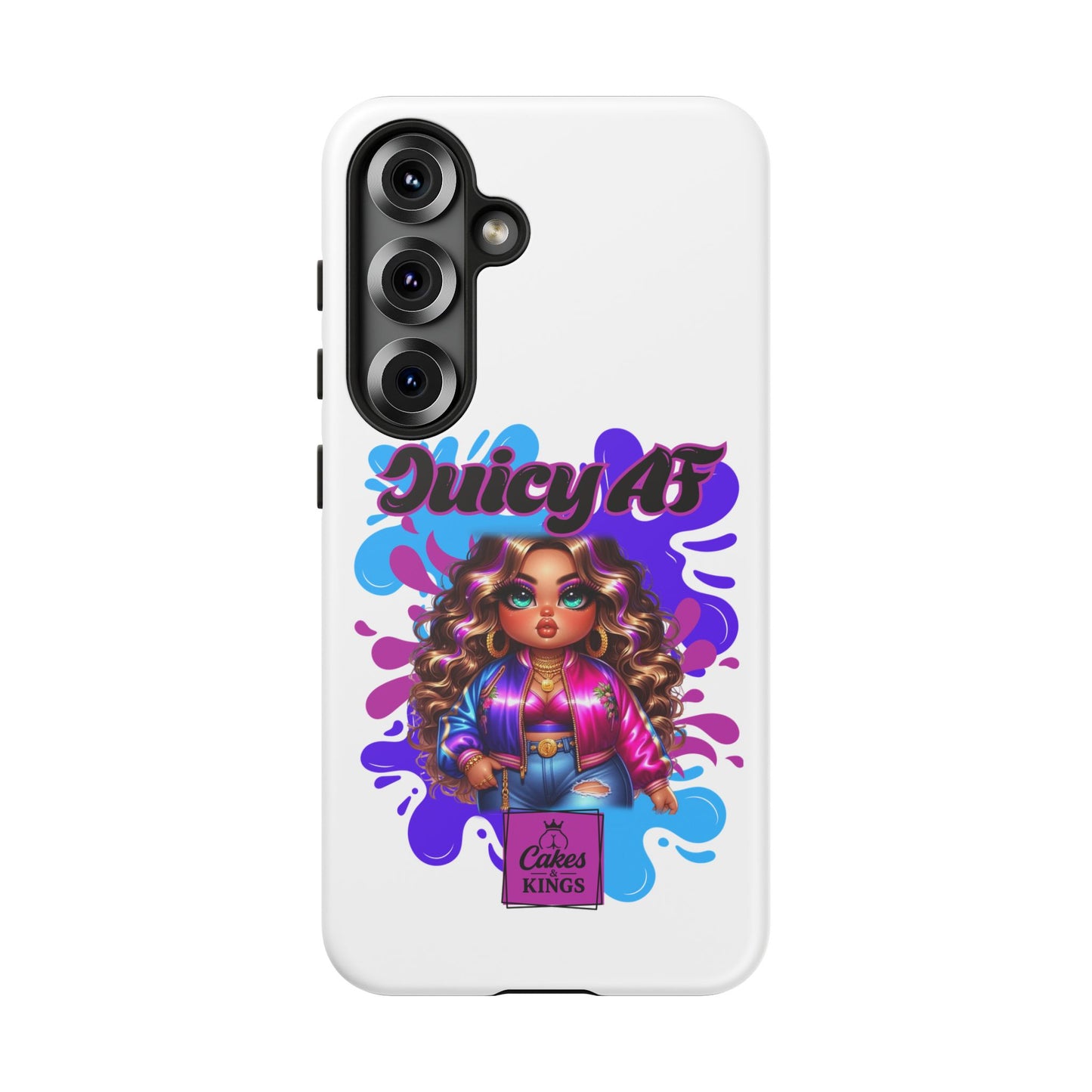 Juicy AF Phone Case, Trendy Phone Cover, Stylish Smartphone Accessory, Unique Gift for Her, Fun Pop Art Case