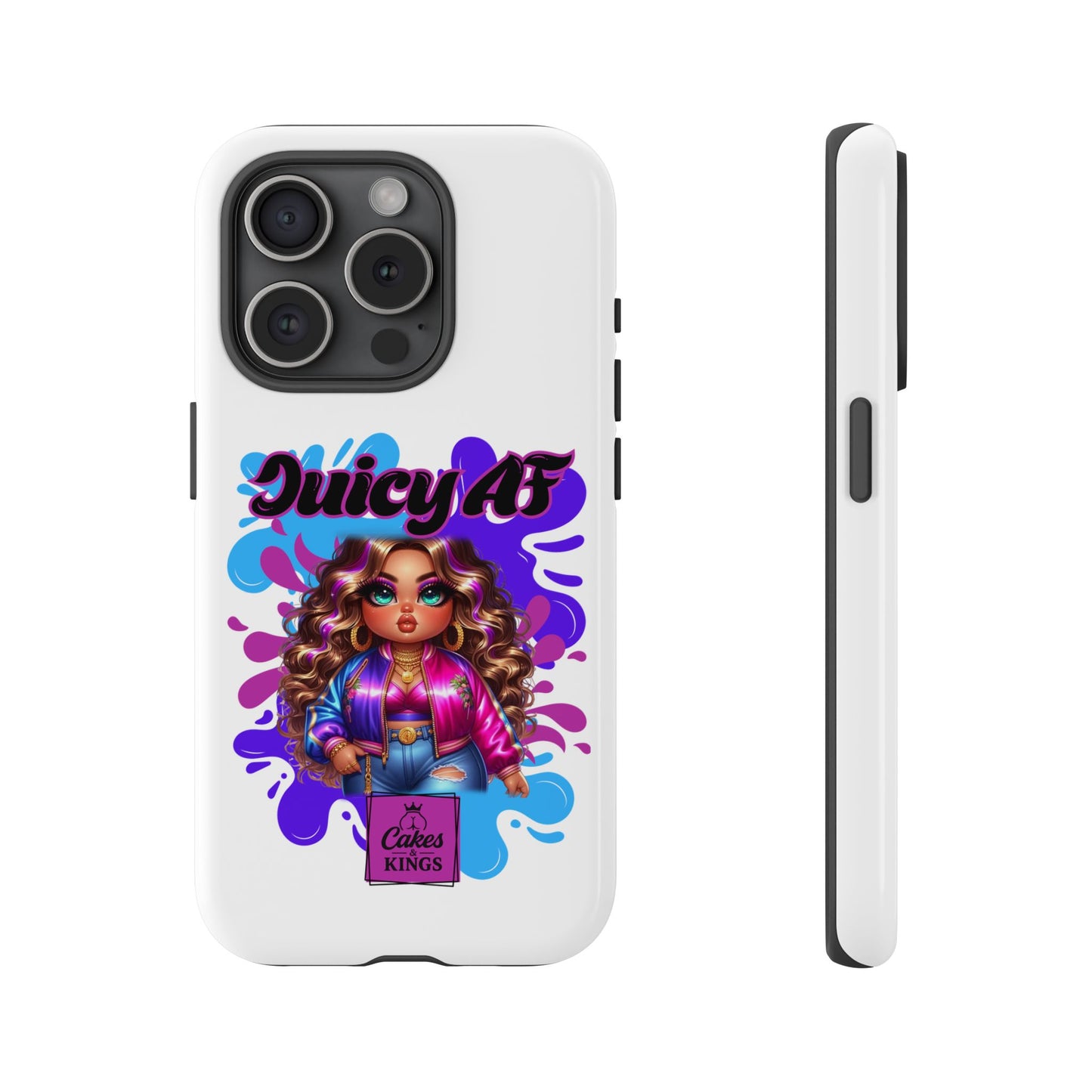 Juicy AF Phone Case, Trendy Phone Cover, Stylish Smartphone Accessory, Unique Gift for Her, Fun Pop Art Case