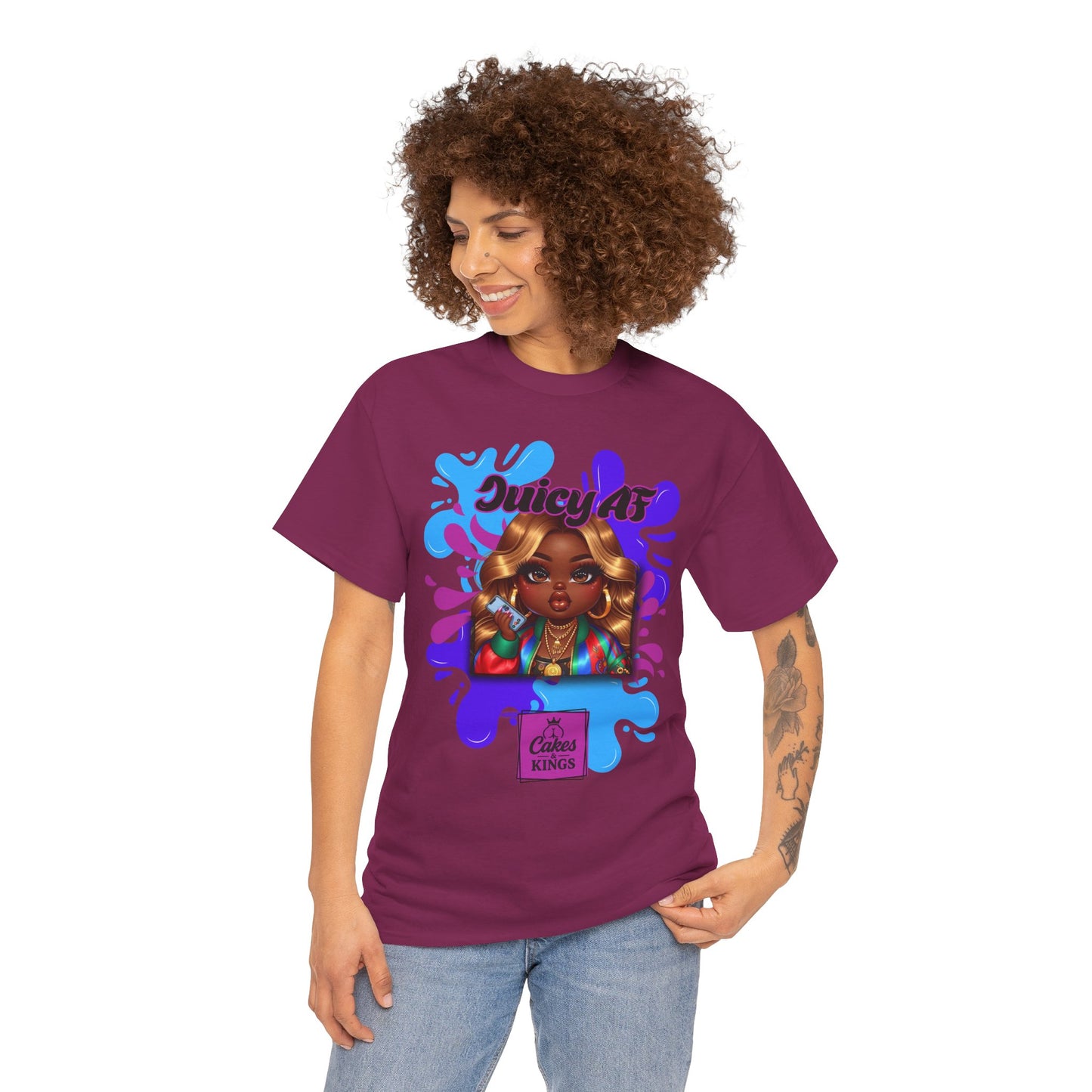 Juicy AF Graphic Tee - Bold Fashion Statement, Unisex T-Shirt, Trendy Casual Wear, Gift for Friends, Summer Style
