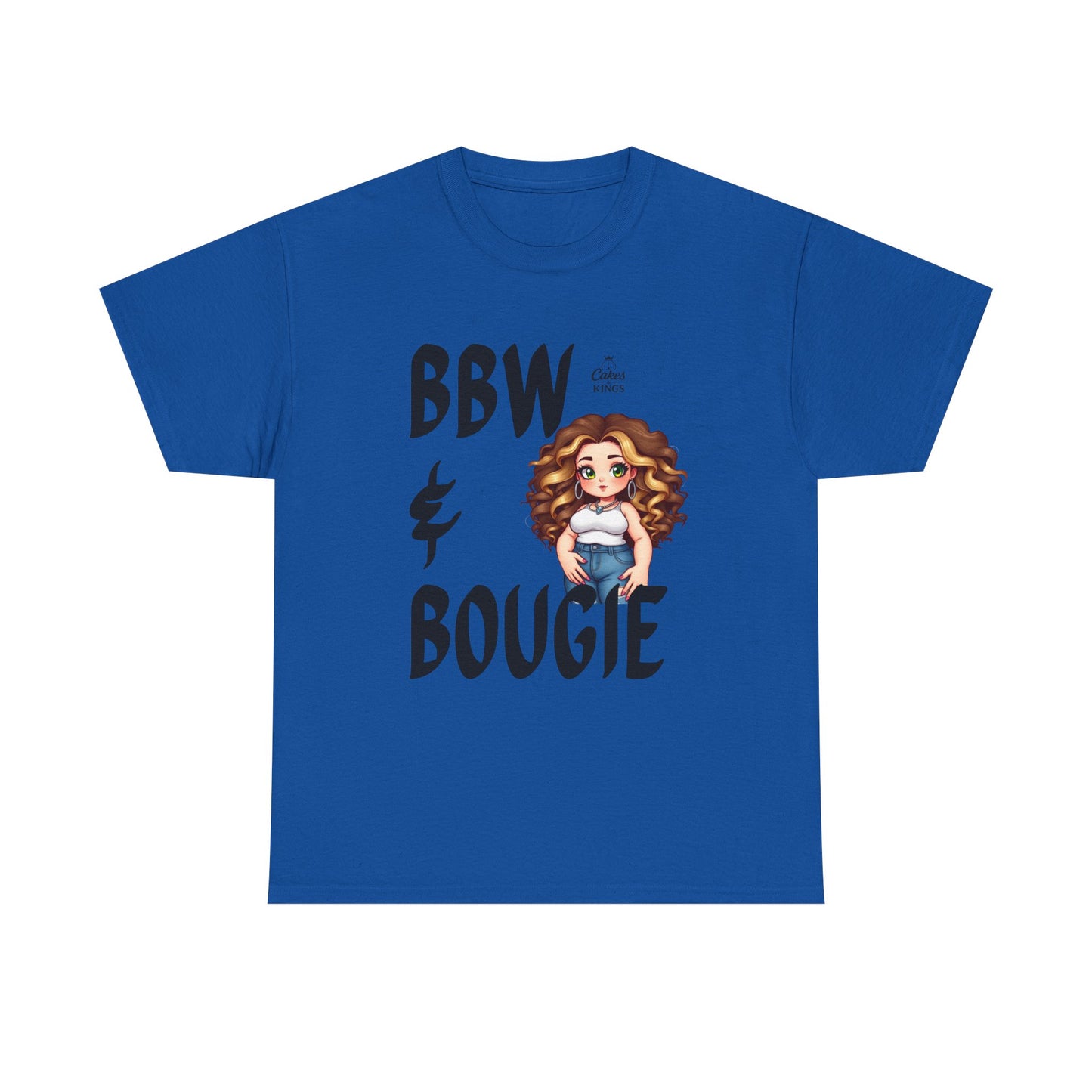 Chic BBW & Bougie Tee | Unisex Heavy Cotton Shirt, Plus-Size Fashion, Trendy Streetwear, Gift for Her, Casual Everyday Wear
