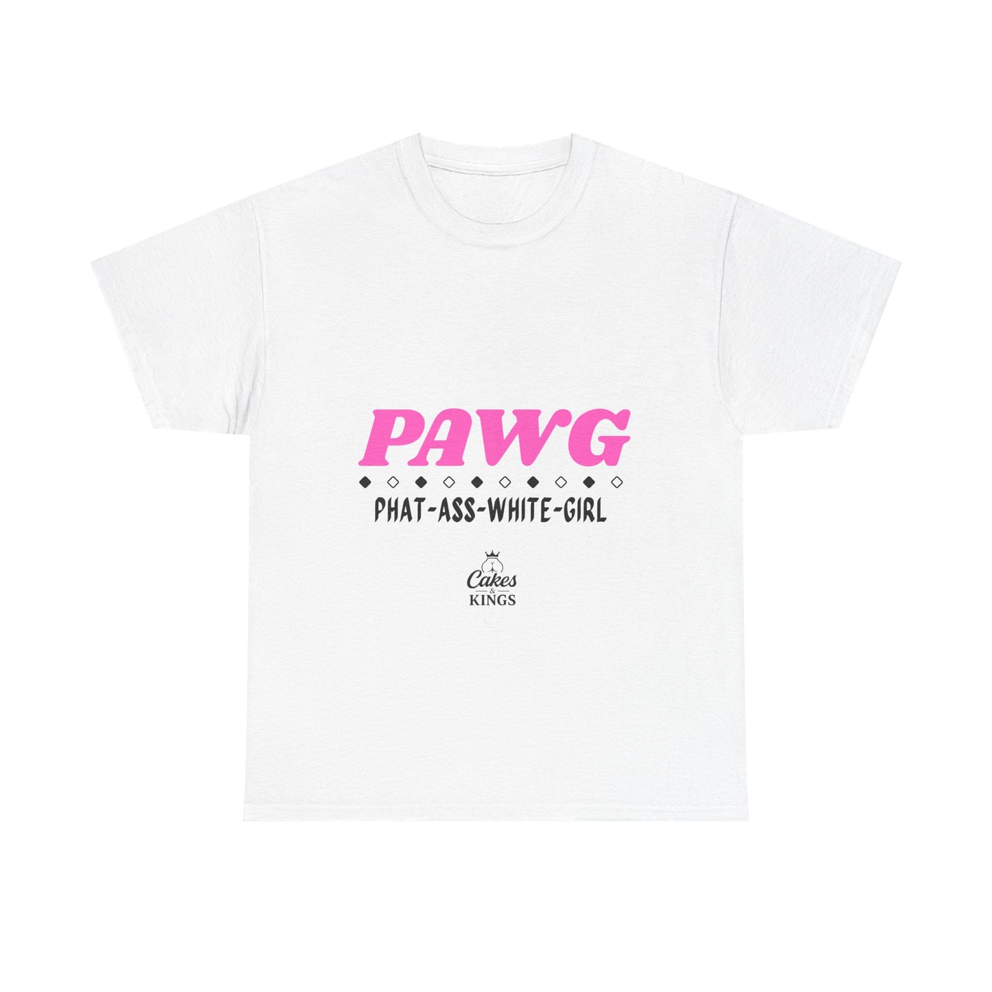 PAWG - Phat Ass White Gril, Unisex Graphic Tee: Fun & Playful PUAG Shirt for Casual Wear, Gifts, Parties, Street Style, Everyday Outfit