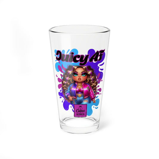 Colorful Mixing Glass, 16oz - Personalized Drinkware, Unique Gift, Party Essential, Artisanal Glass, Fun Kitchen Decor