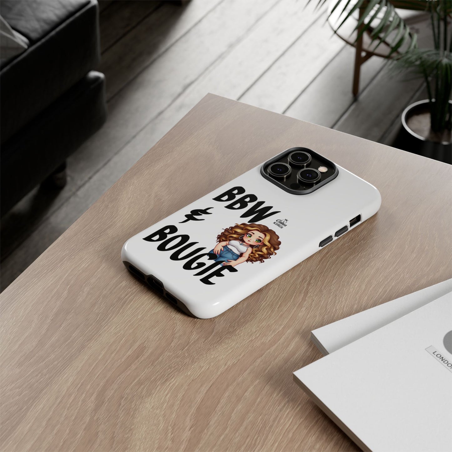 BBW & Bougie Phone Case, Cute Phone Cover for Plus Size Empowerment, Fun Gift for Friends, Motivational Case for Holidays