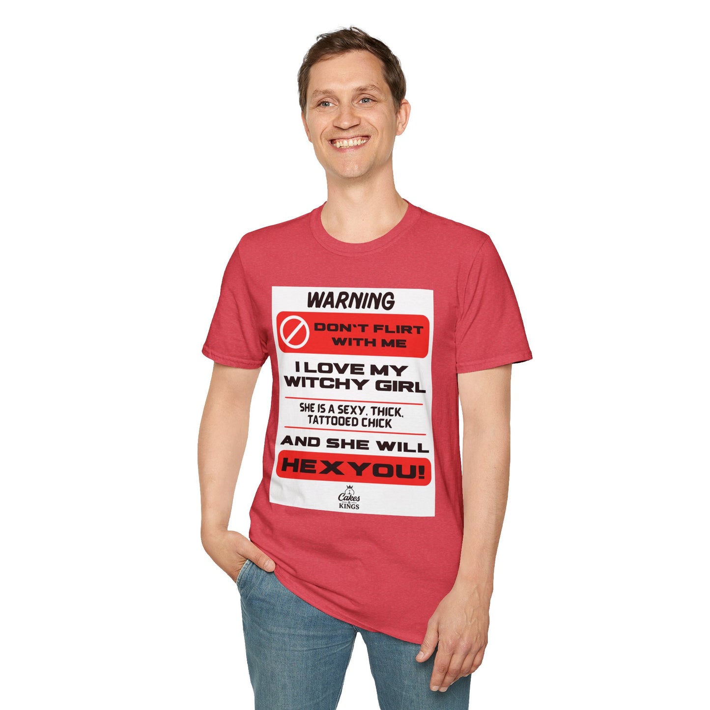 Warning Witchy Girl T-Shirt | Unisex Softstyle Tee, Funny Graphic T-Shirt, Halloween Apparel, Gift for Him, Unique Statement Shirt