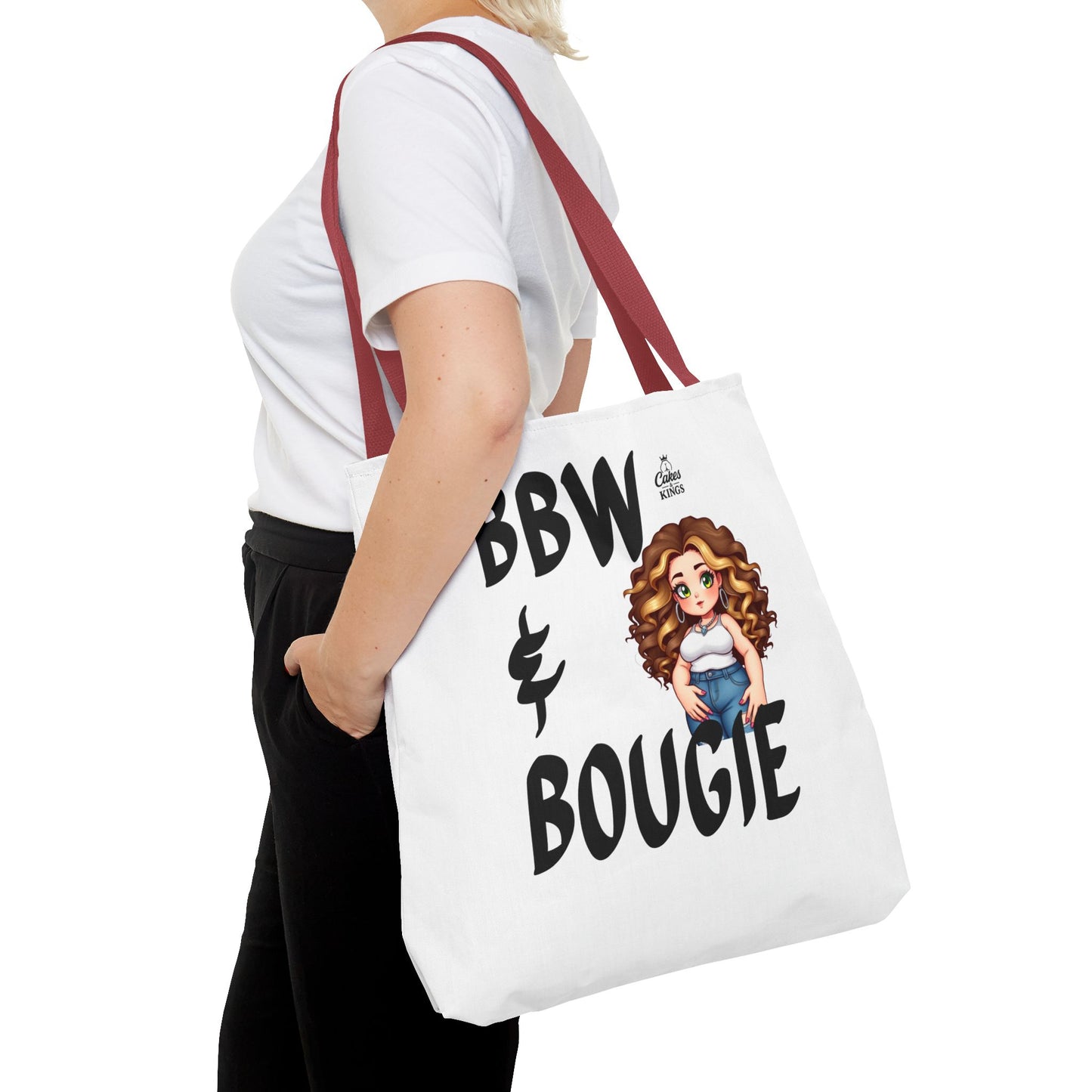 Chic BBW & Bougie Tote Bag for Everyday Use, Stylish Shopping, Gift for Her, Fashion Accessory, Cute Graphic Bag