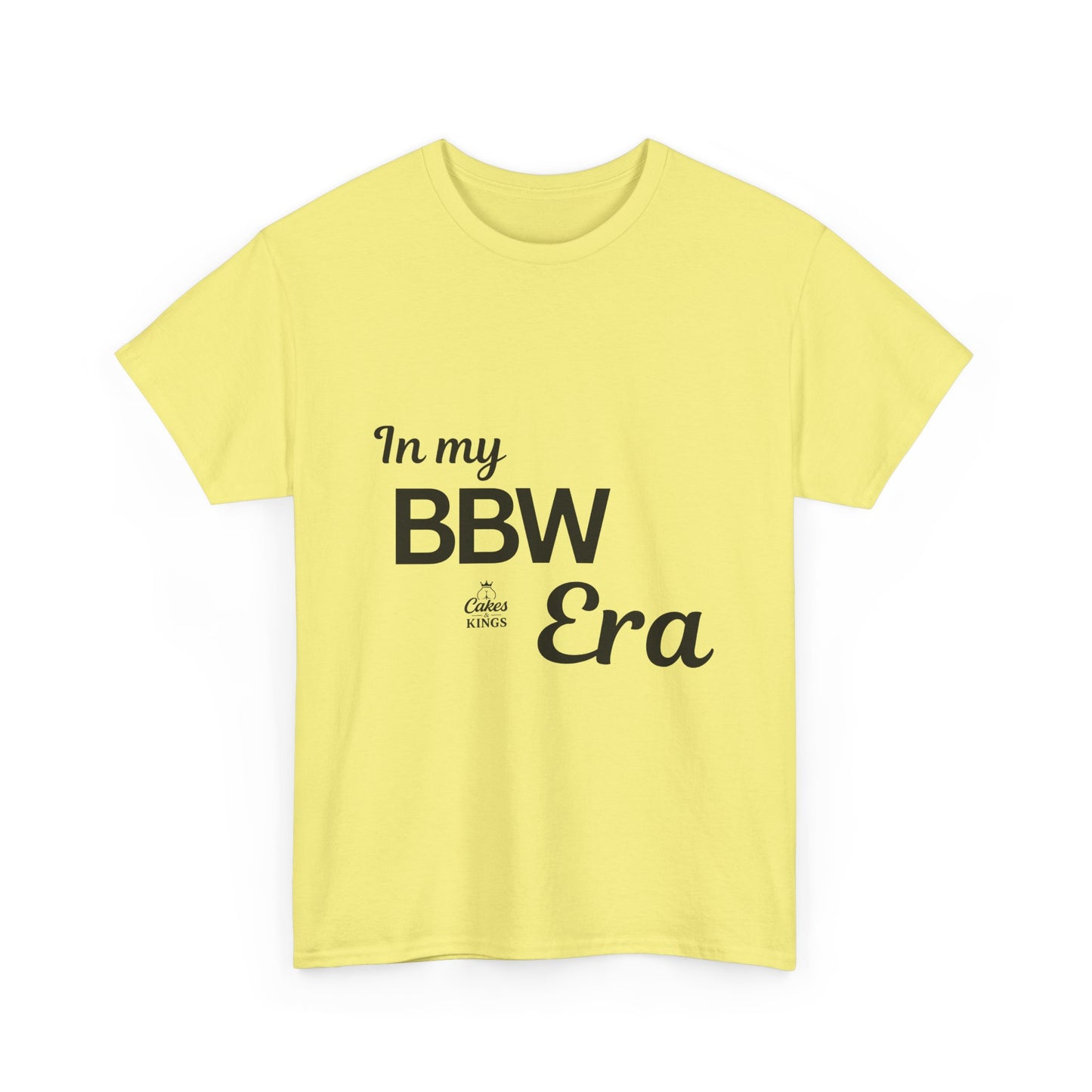 Unisex Cotton Tee - 'In my BBW Era' Shirt, Casual Fashion, Plus Size Apparel, Gift for Body Positivity, Trendy Outfit