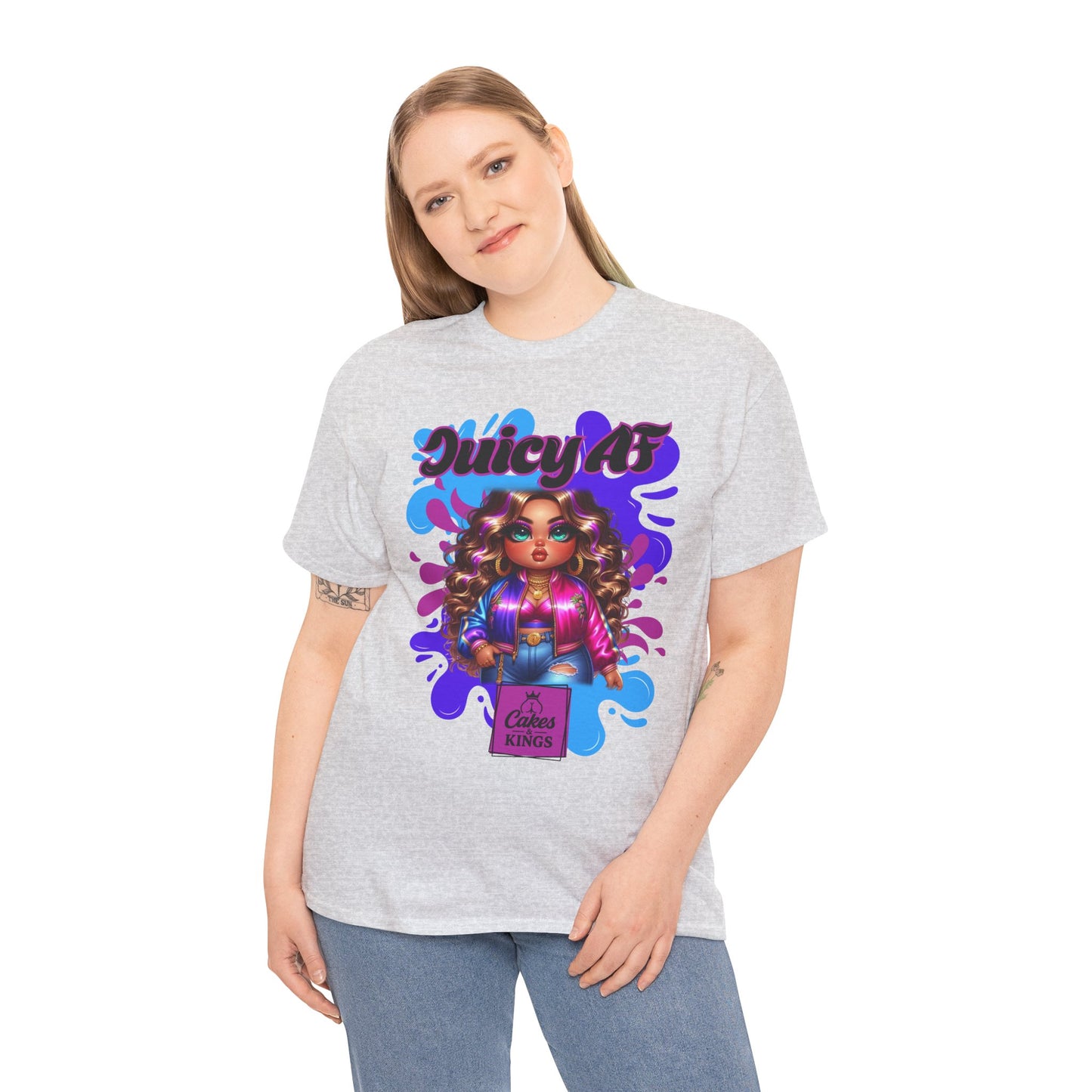 Juicy AF Graphic Tee, Fun Unisex T-Shirt for Everyday Wear, Gifts for Friends, Birthday Celebration, Fashion Statement, Streetwear Style