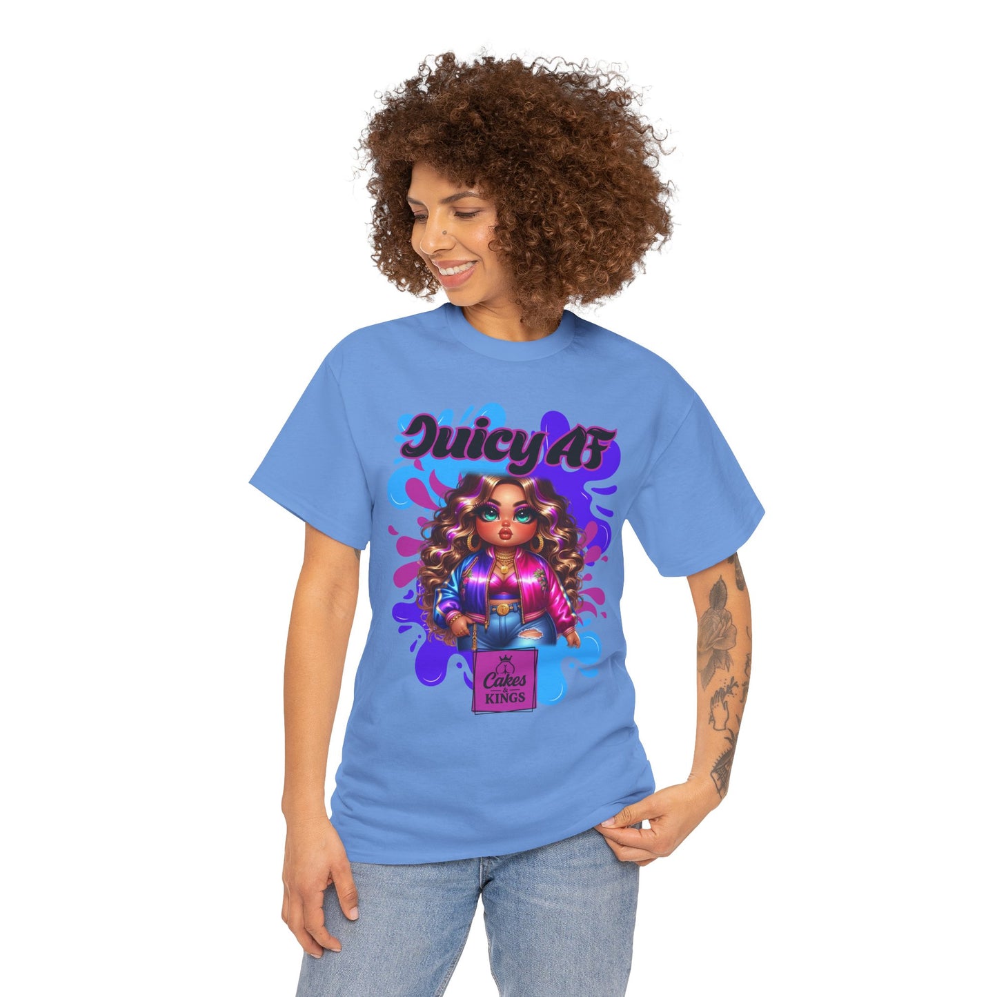 Juicy AF Graphic Tee, Fun Unisex T-Shirt for Everyday Wear, Gifts for Friends, Birthday Celebration, Fashion Statement, Streetwear Style