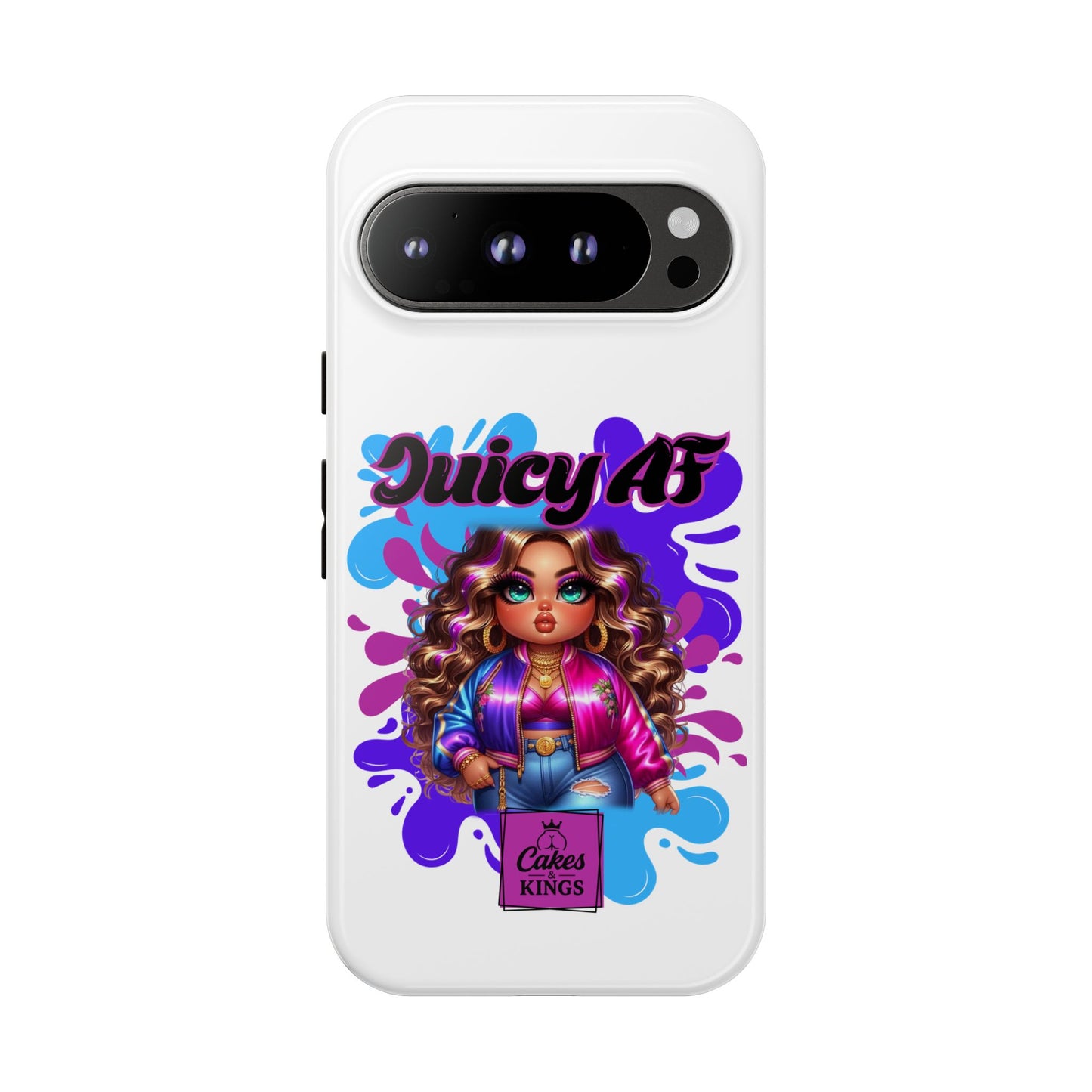 Juicy AF Phone Case, Trendy Phone Cover, Stylish Smartphone Accessory, Unique Gift for Her, Fun Pop Art Case