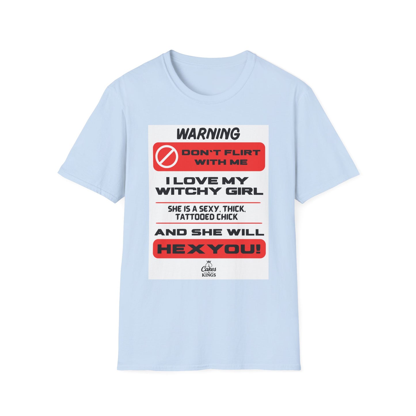 Warning Witchy Girl T-Shirt | Unisex Softstyle Tee, Funny Graphic T-Shirt, Halloween Apparel, Gift for Him, Unique Statement Shirt