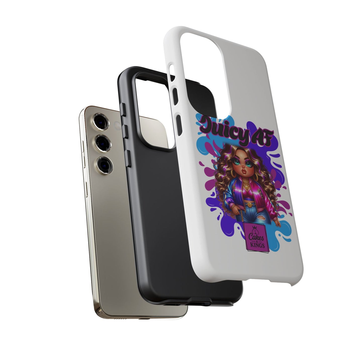 Juicy AF Phone Case, Trendy Phone Cover, Stylish Smartphone Accessory, Unique Gift for Her, Fun Pop Art Case