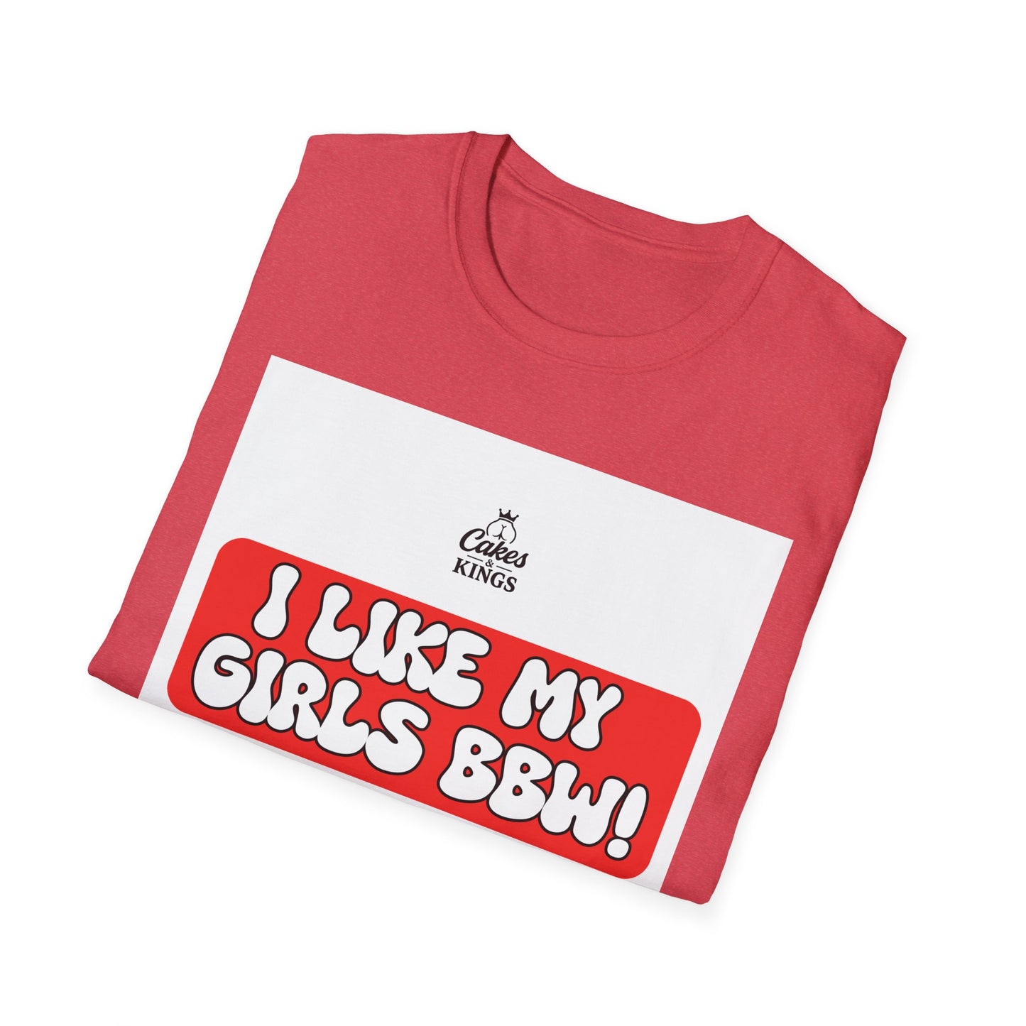 Fun and Playful Unisex Softstyle T-Shirt - 'I Like My Girls BBW' | Casual Wear, Gift for Friends, Humor Tee, Pride Celebration, [...]