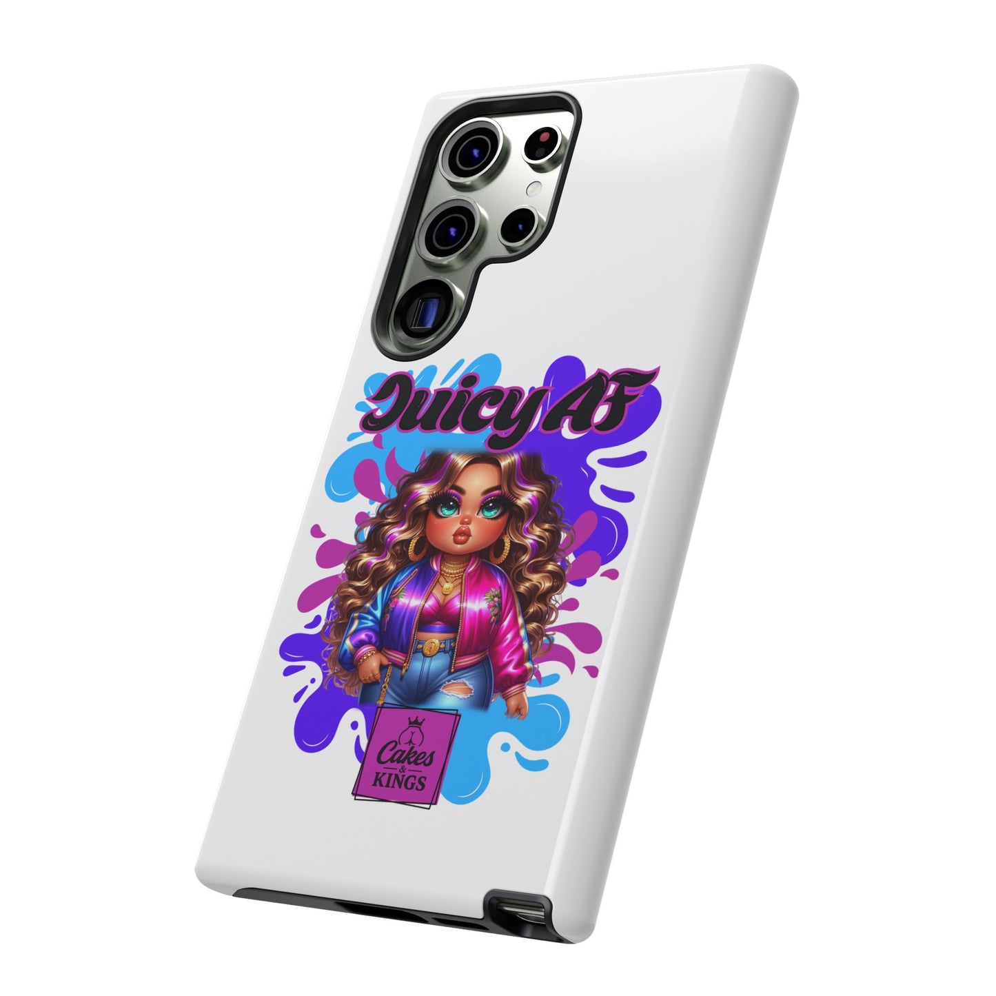 Juicy AF Phone Case, Trendy Phone Cover, Stylish Smartphone Accessory, Unique Gift for Her, Fun Pop Art Case
