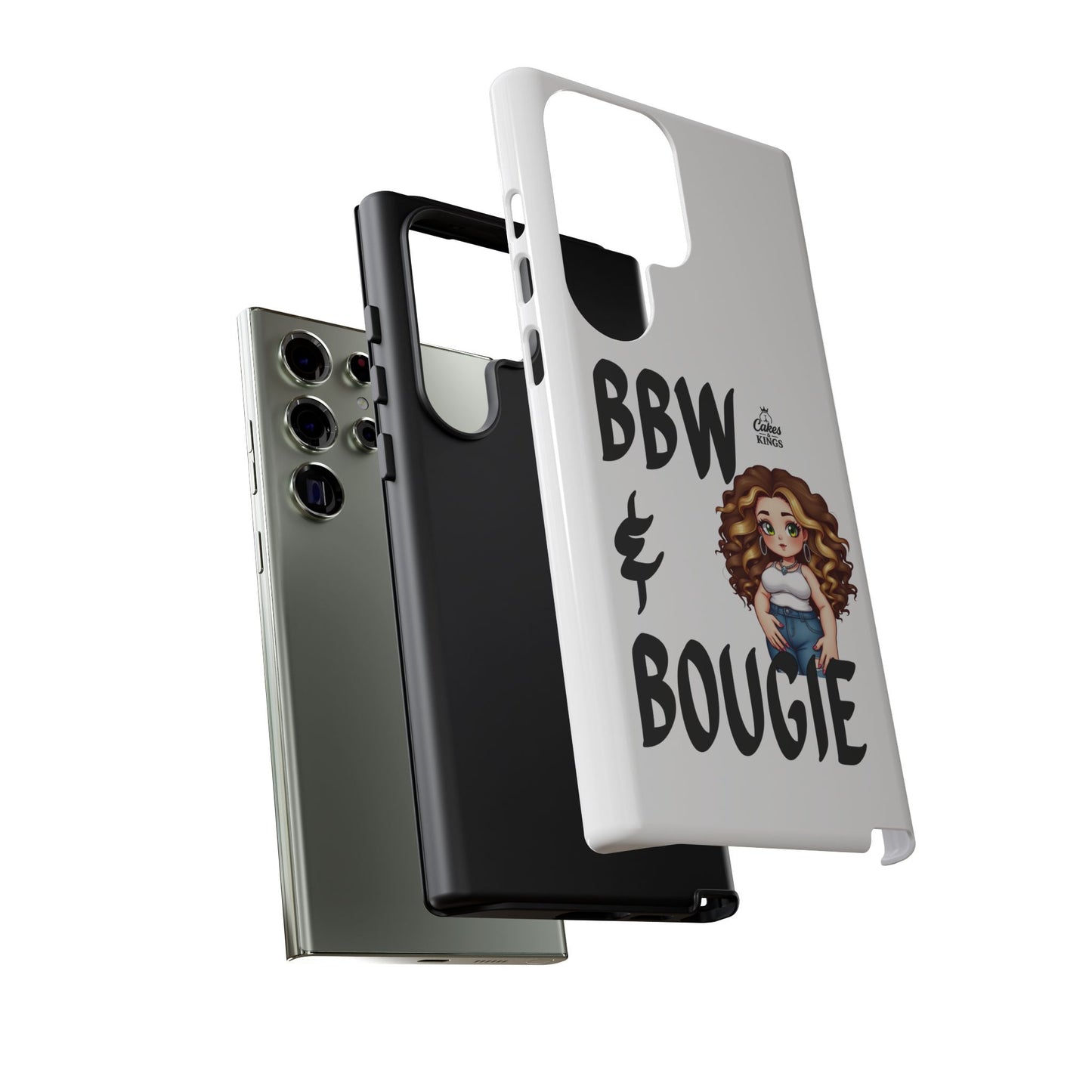 BBW & Bougie Phone Case, Cute Phone Cover for Plus Size Empowerment, Fun Gift for Friends, Motivational Case for Holidays