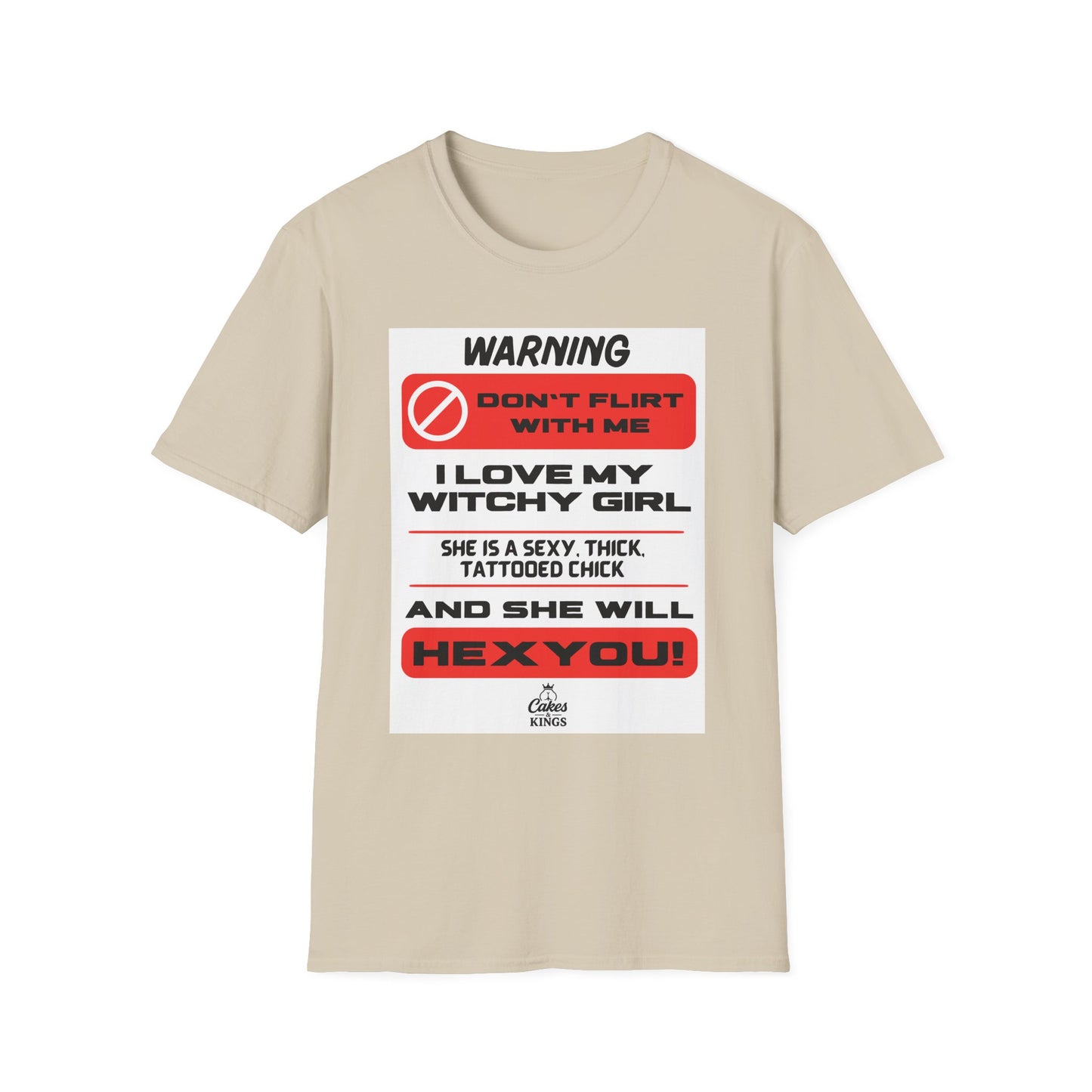 Warning Witchy Girl T-Shirt | Unisex Softstyle Tee, Funny Graphic T-Shirt, Halloween Apparel, Gift for Him, Unique Statement Shirt