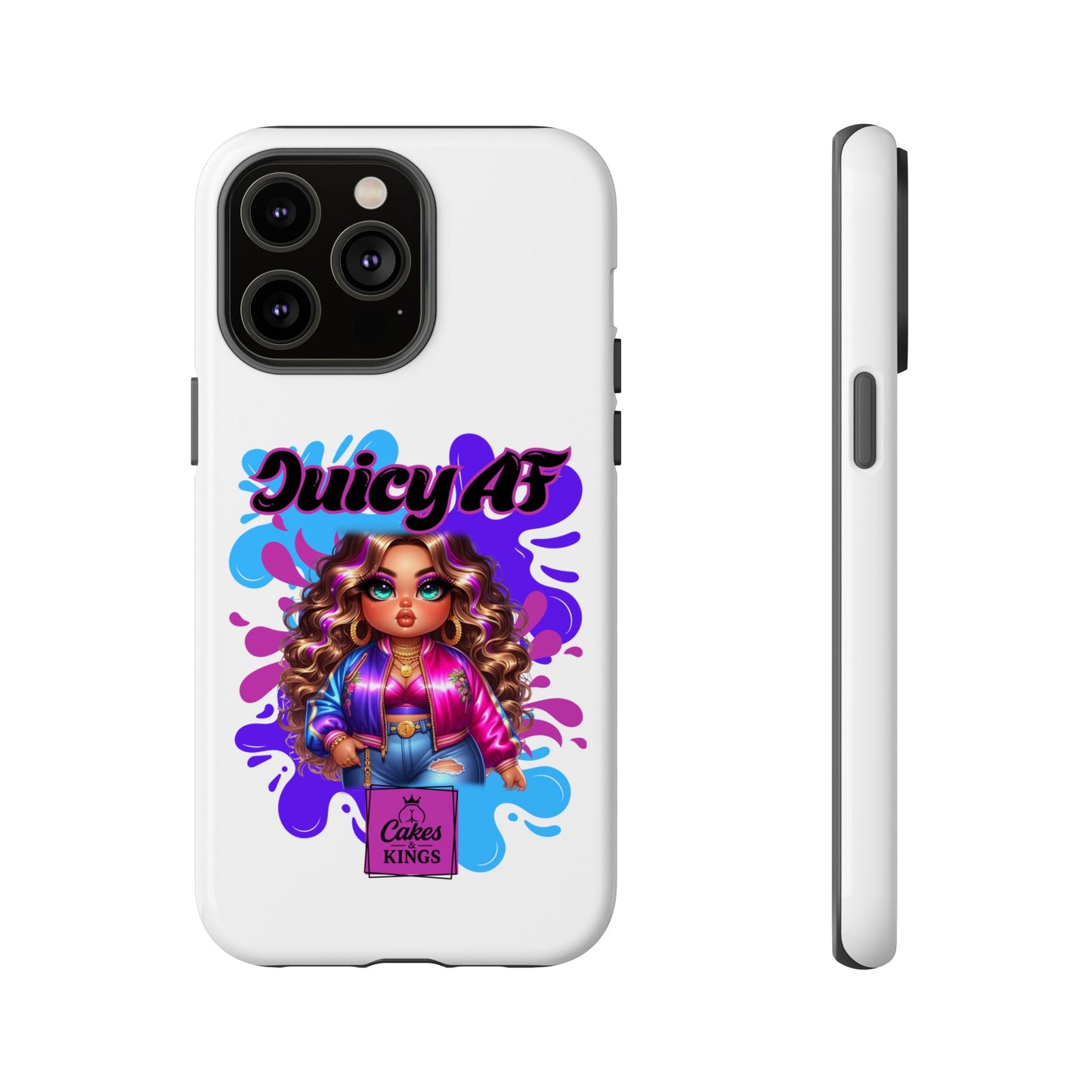 Juicy AF Phone Case, Trendy Phone Cover, Stylish Smartphone Accessory, Unique Gift for Her, Fun Pop Art Case