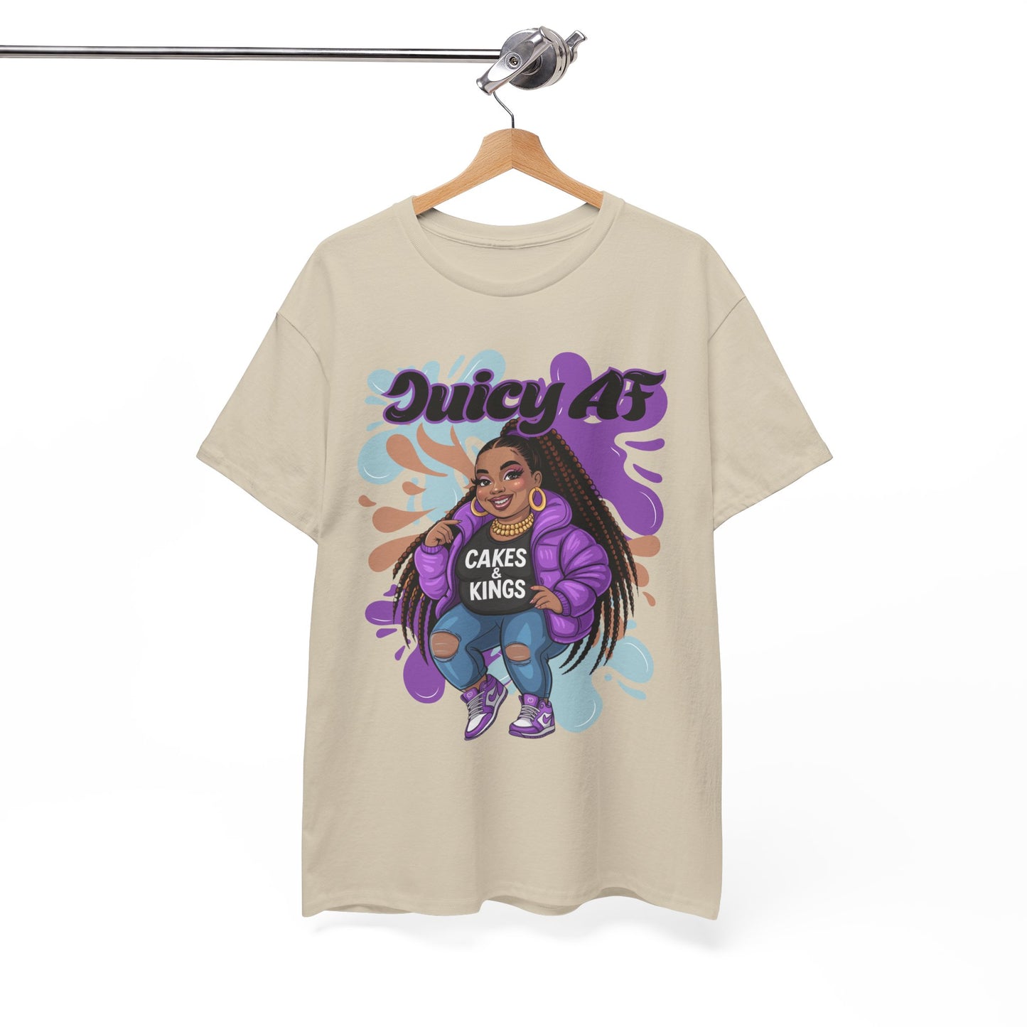 Juicy AS Heavy Cotton Tee, Funny Graphic Tee, plus-size shirt, casual wear, unique gift, trendy apparel