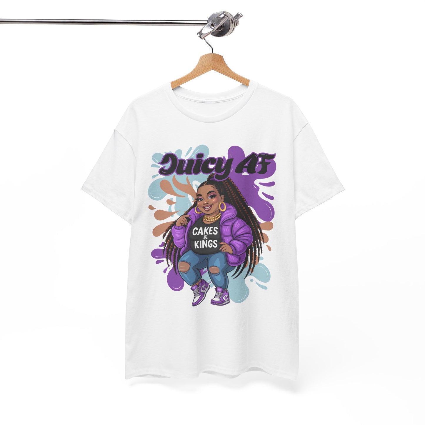 Juicy AS Heavy Cotton Tee, Funny Graphic Tee, plus-size shirt, casual wear, unique gift, trendy apparel
