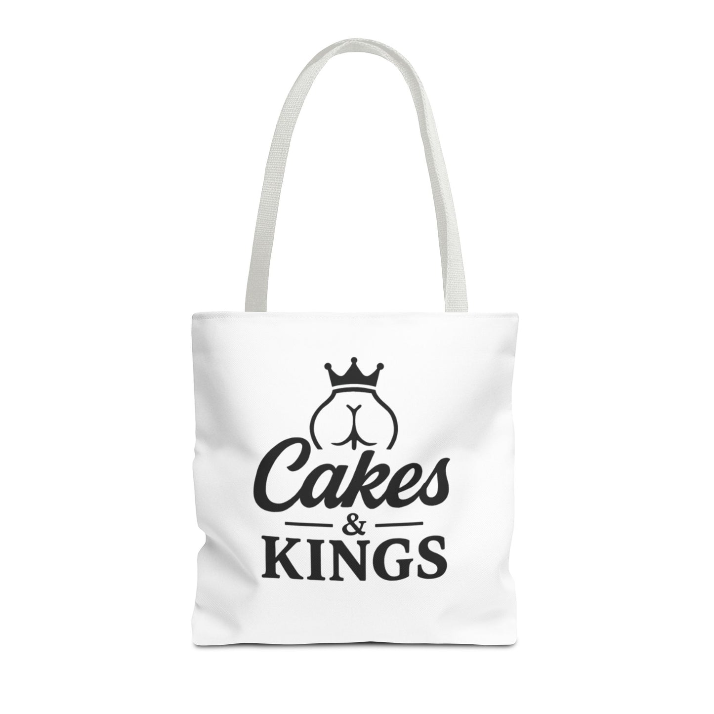 Cakes & Kings Tote Bag, Stylish Reusable Bag, Gift for Bakers, Travel Tote, Eco-Friendly Shopping Bag, Fun Kitchen Accessory