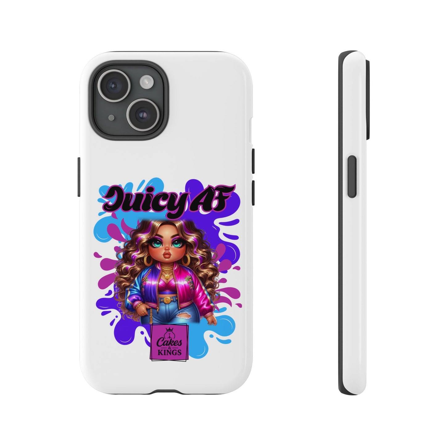 Juicy AF Phone Case, Trendy Phone Cover, Stylish Smartphone Accessory, Unique Gift for Her, Fun Pop Art Case