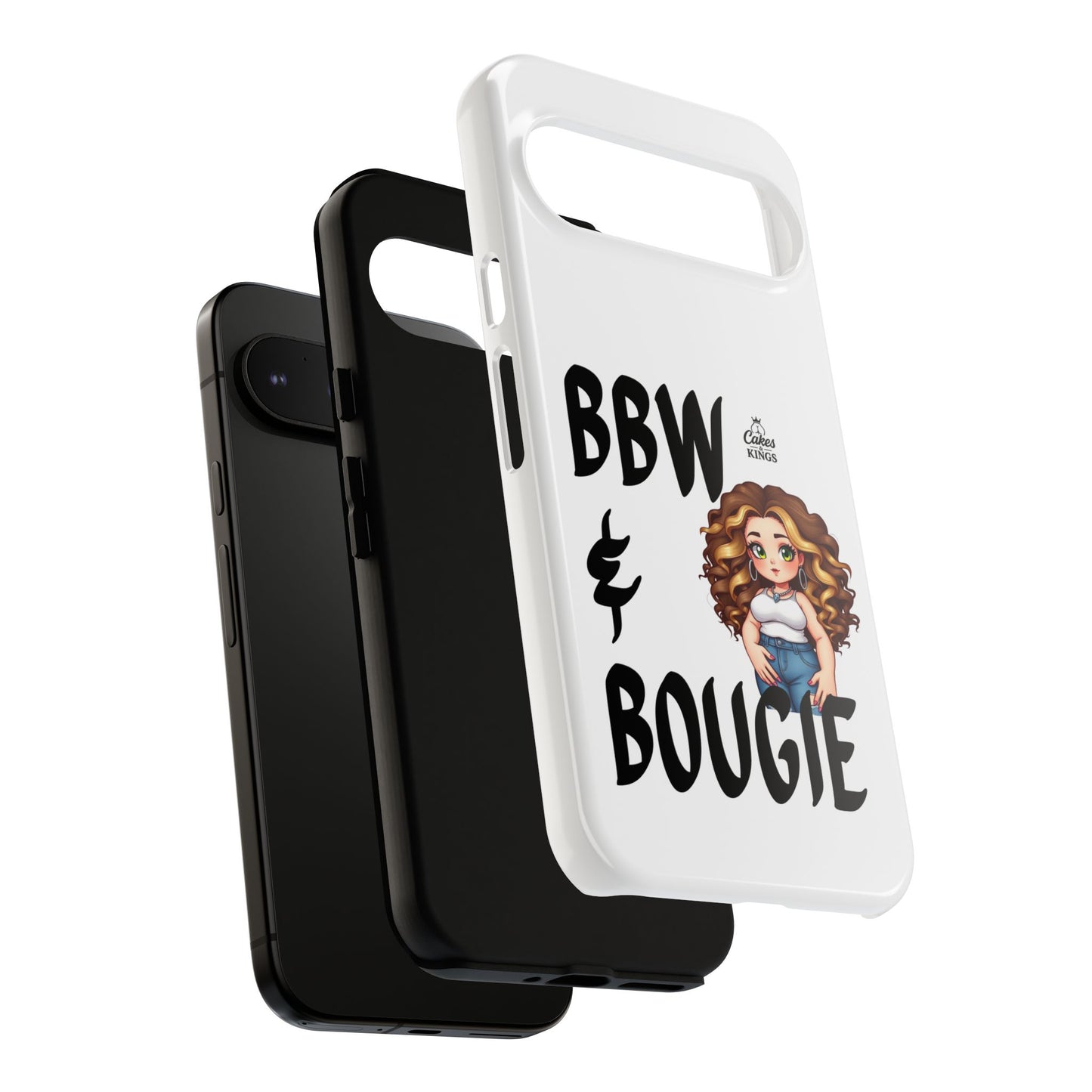 BBW & Bougie Phone Case, Cute Phone Cover for Plus Size Empowerment, Fun Gift for Friends, Motivational Case for Holidays