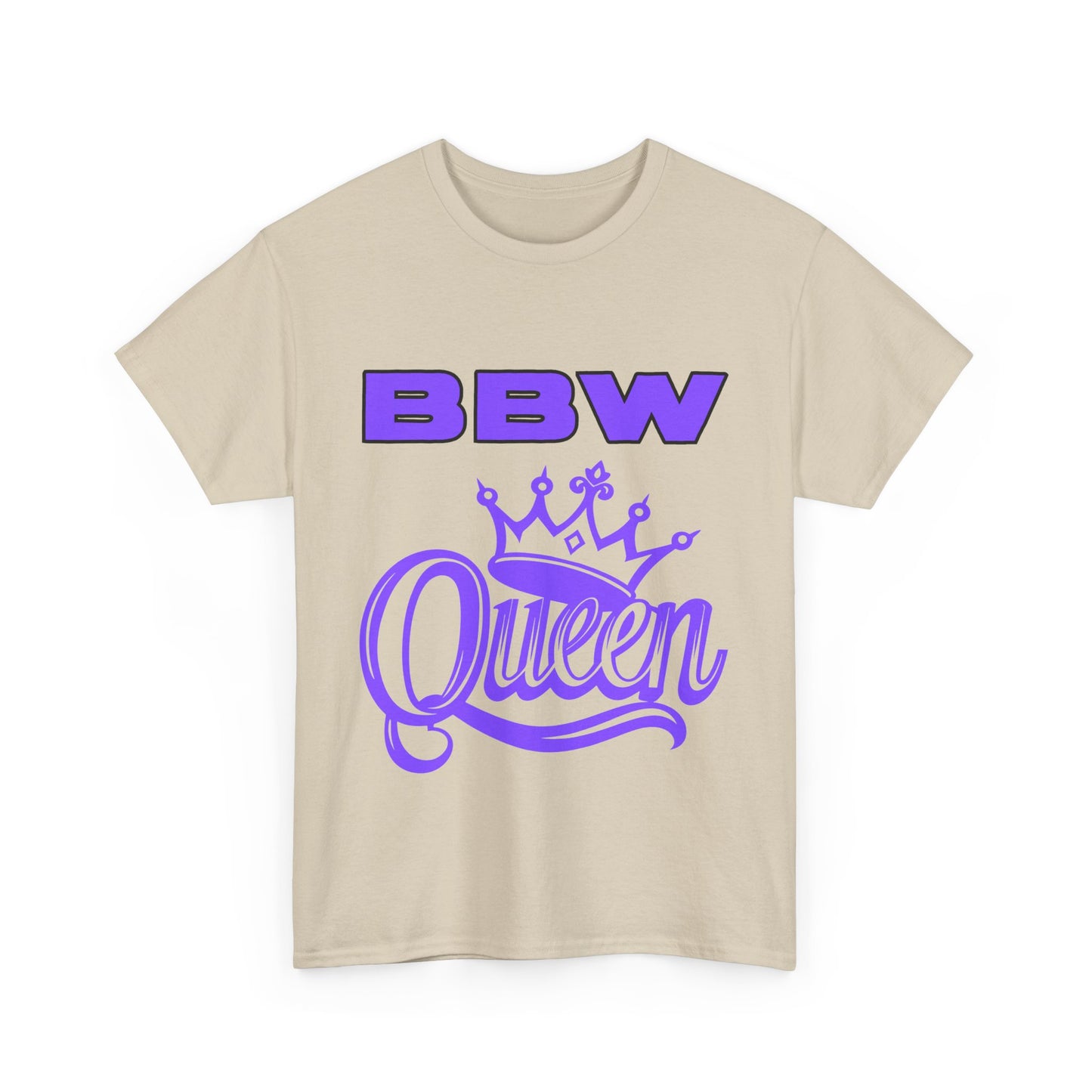 BBW Queen Unisex Heavy Cotton Tee, Birthday Gifts, Casual Wear, Everyday Comfort