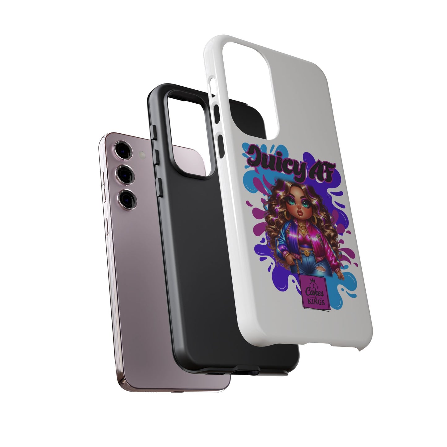 Juicy AF Phone Case, Trendy Phone Cover, Stylish Smartphone Accessory, Unique Gift for Her, Fun Pop Art Case