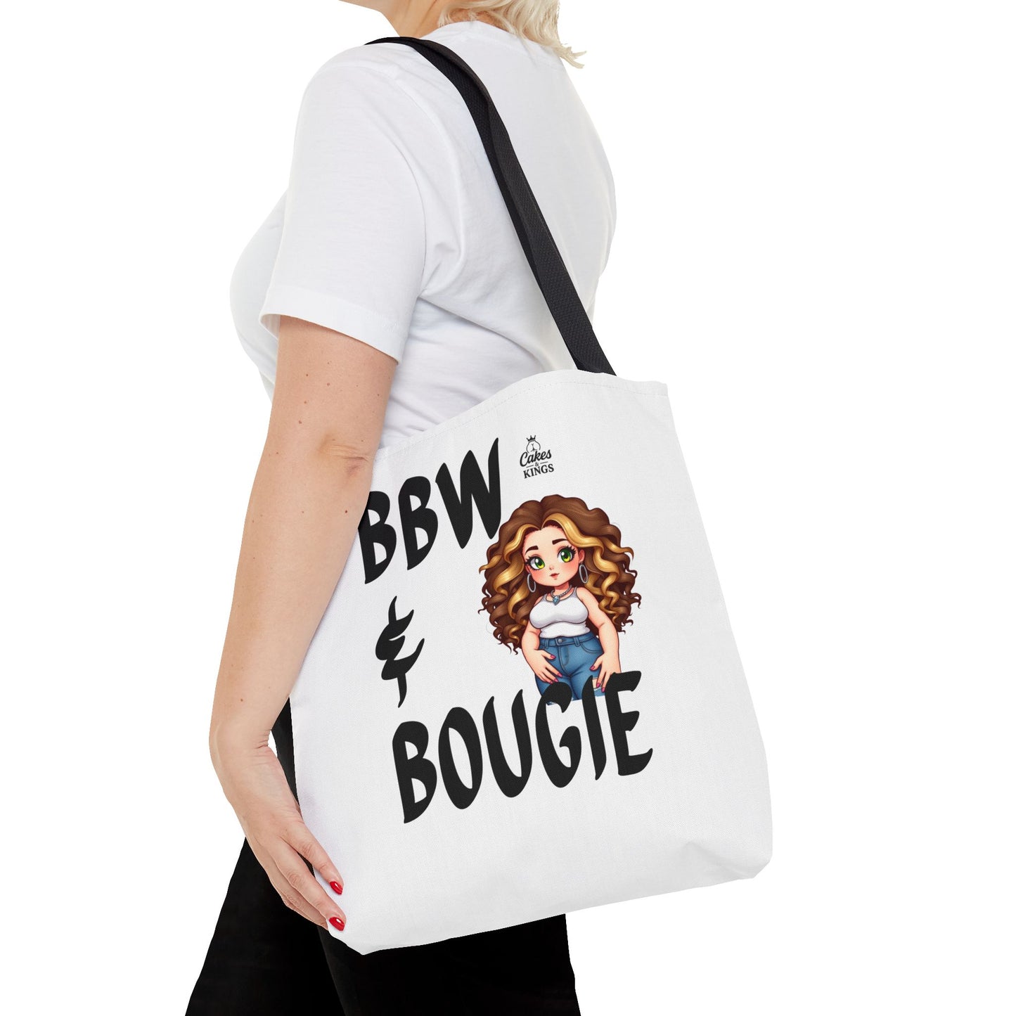Chic BBW & Bougie Tote Bag for Everyday Use, Stylish Shopping, Gift for Her, Fashion Accessory, Cute Graphic Bag